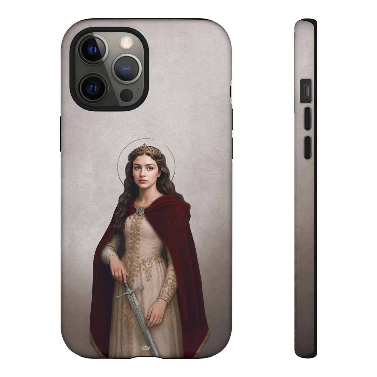 St. Dymphna Hard Phone Case (Light) Copyright VENXARA