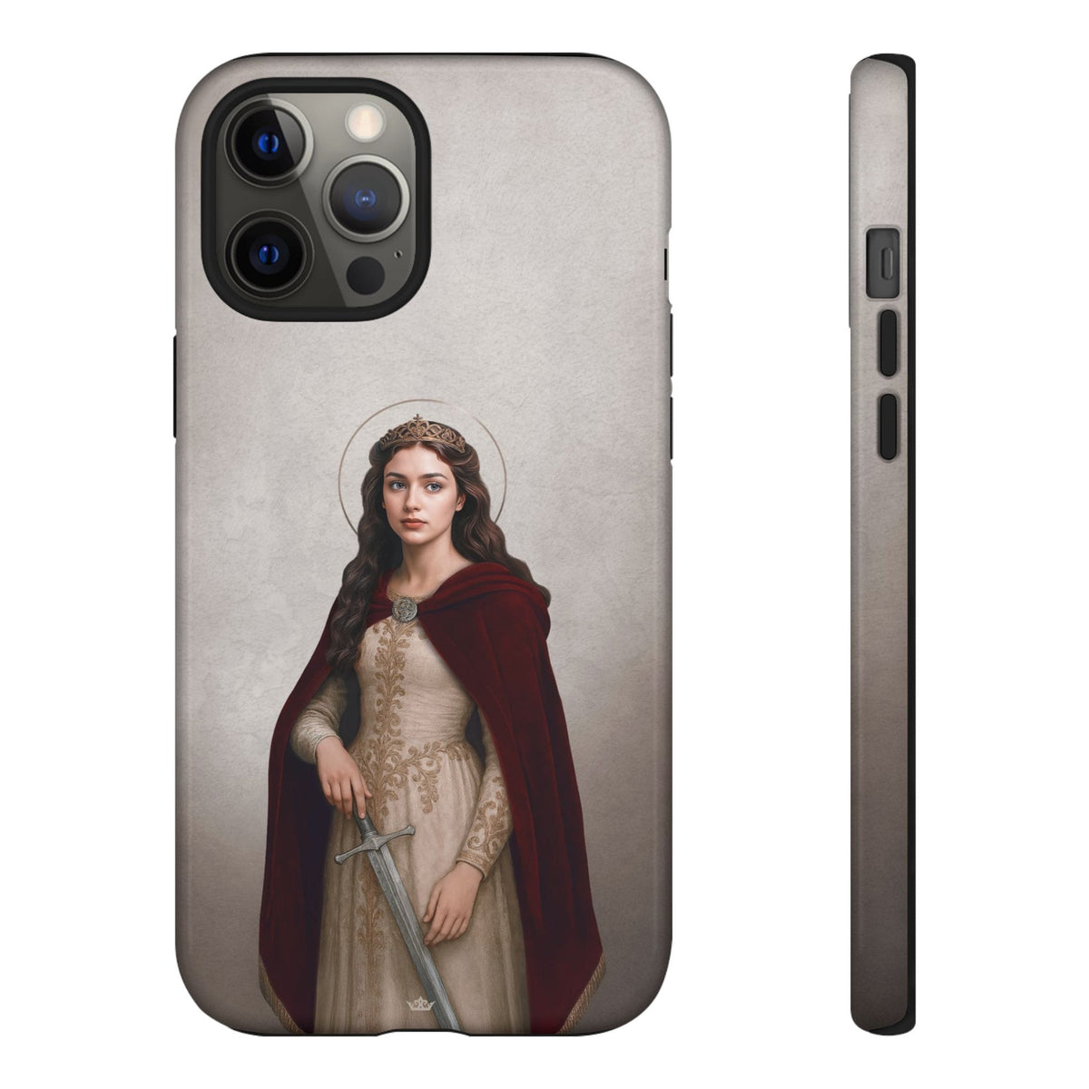 St. Dymphna Hard Phone Case (Light) Copyright VENXARA