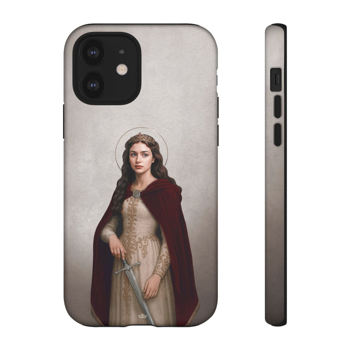St. Dymphna Hard Phone Case (Light) Copyright VENXARA