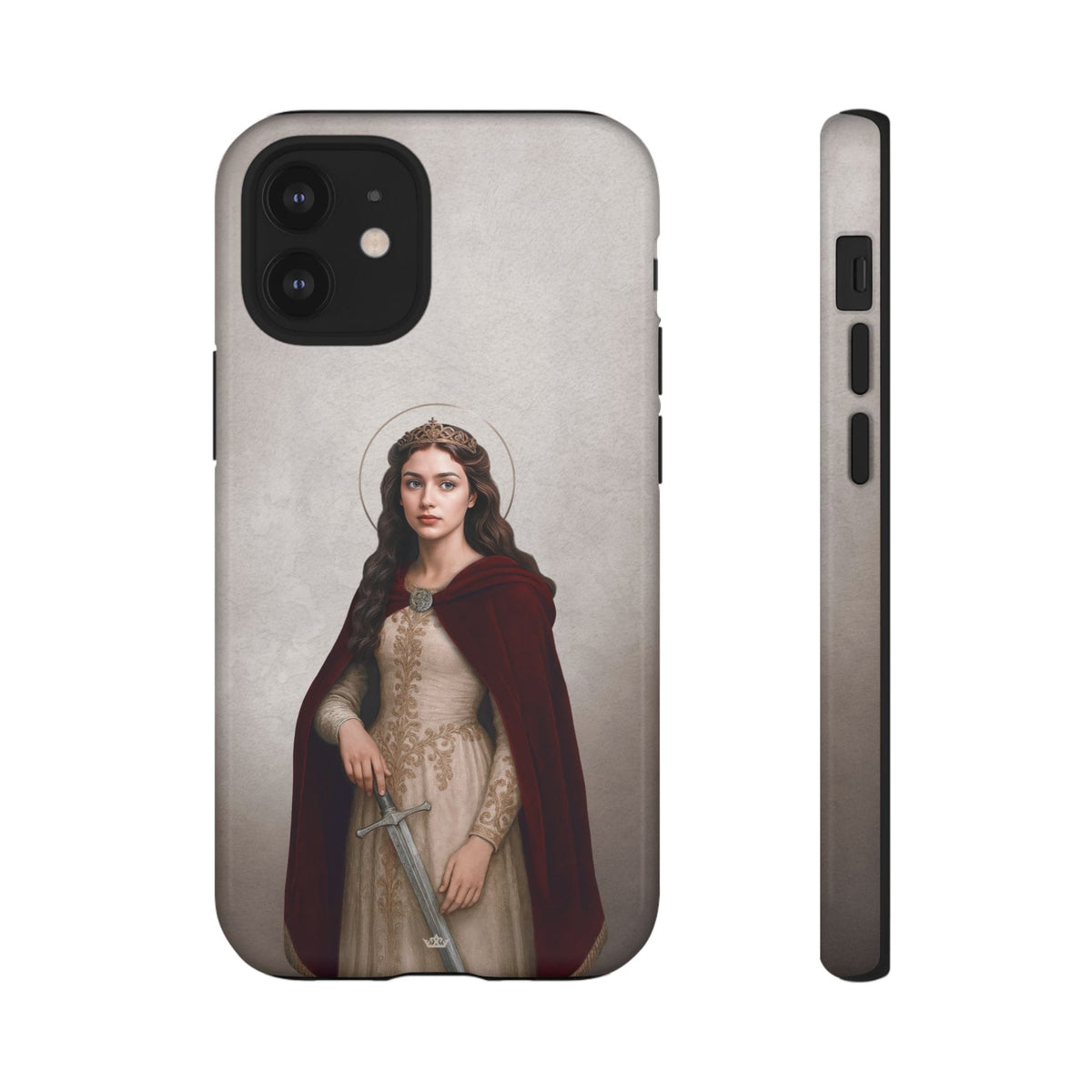 St. Dymphna Hard Phone Case (Light) Copyright VENXARA