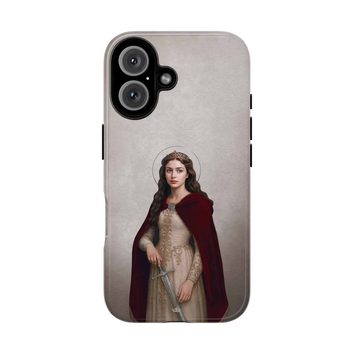 St. Dymphna Hard Phone Case (Light) Copyright VENXARA