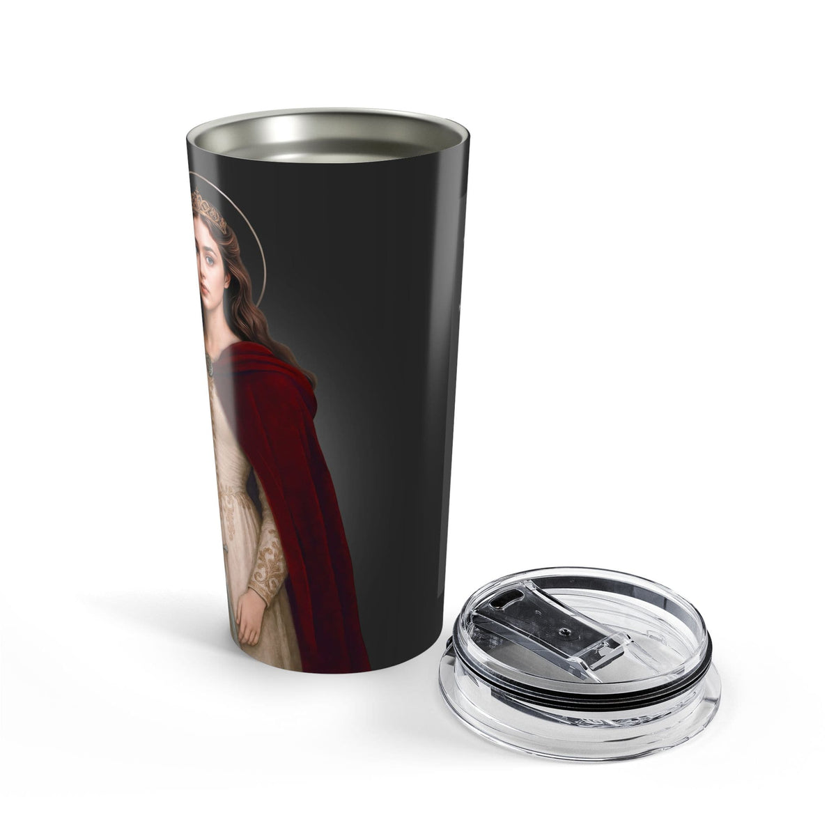 St. Dymphna Lord's Prayer Tumbler (Ash 20 oz) Copyright VENXARA