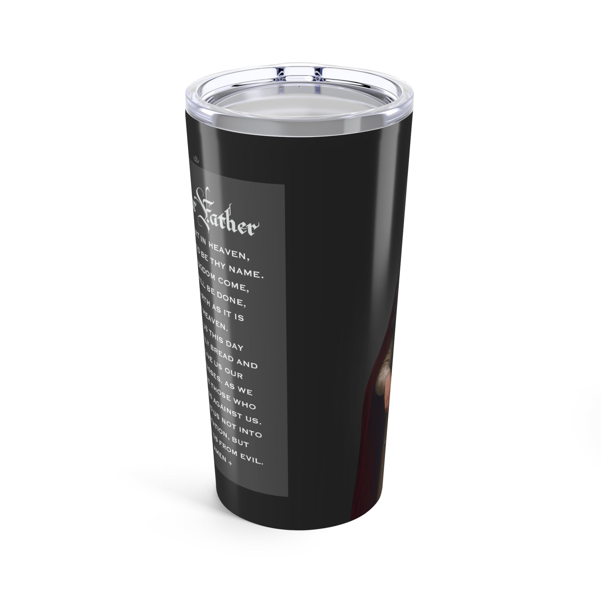 St. Dymphna Lord's Prayer Tumbler 20 oz. (Ash) - VENXARA®