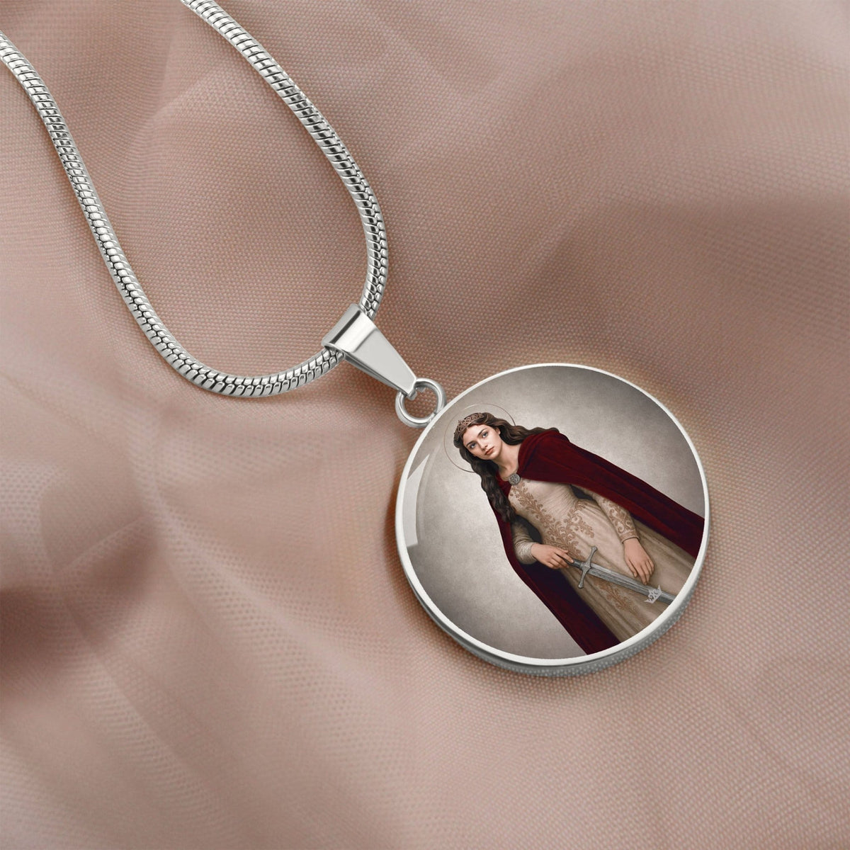 St. Dymphna Pendant Necklace Copyright VENXARA