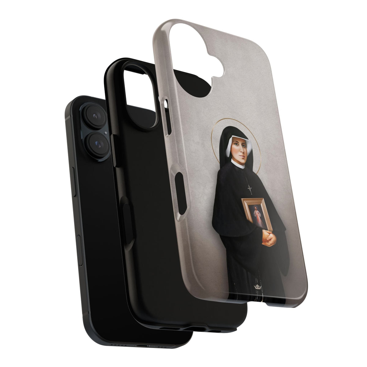 St. Faustina Hard Phone Case (Light) Copyright VENXARA
