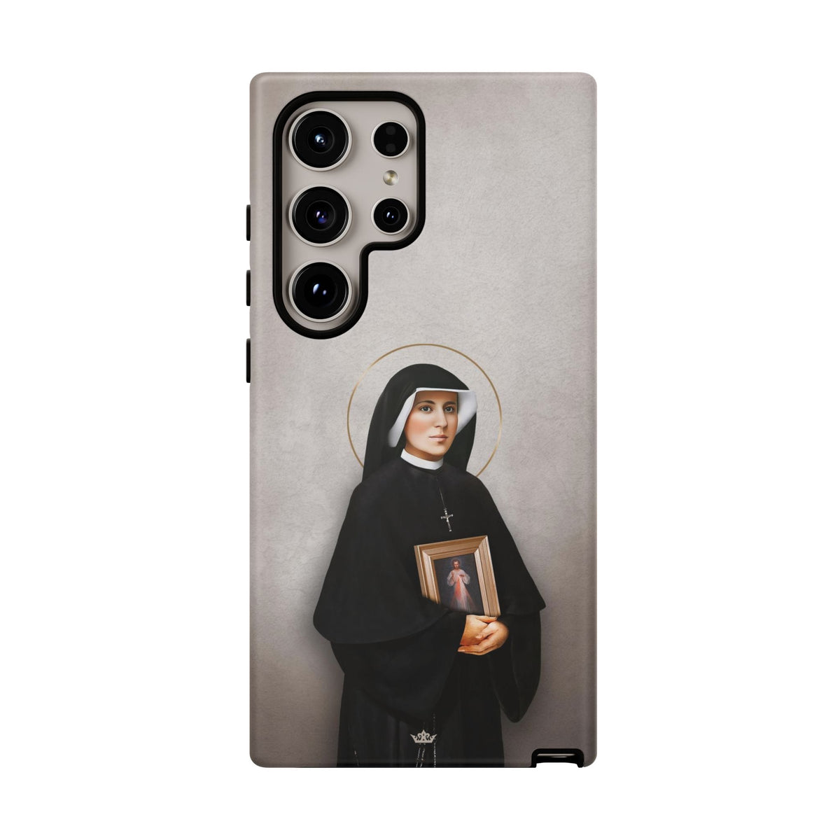 St. Faustina Hard Phone Case (Light) Copyright VENXARA