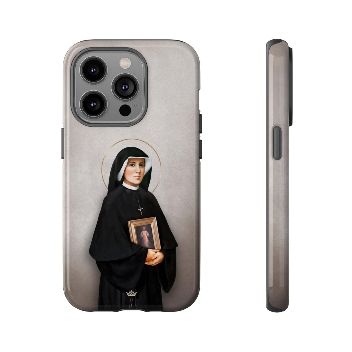 St. Faustina Hard Phone Case (Light) Copyright VENXARA
