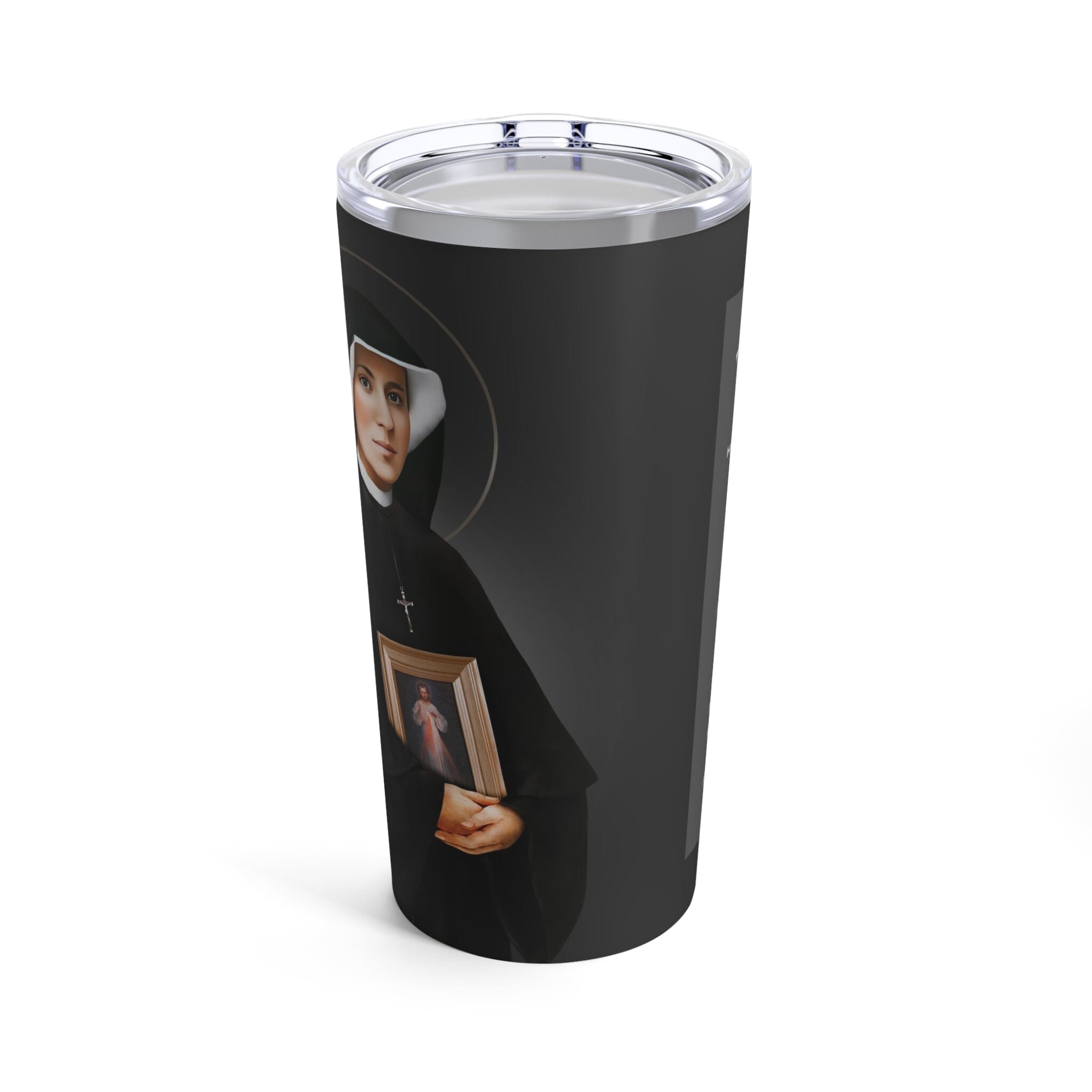St. Faustina Lord's Prayer Tumbler 20 oz. (Ash) - VENXARA®
