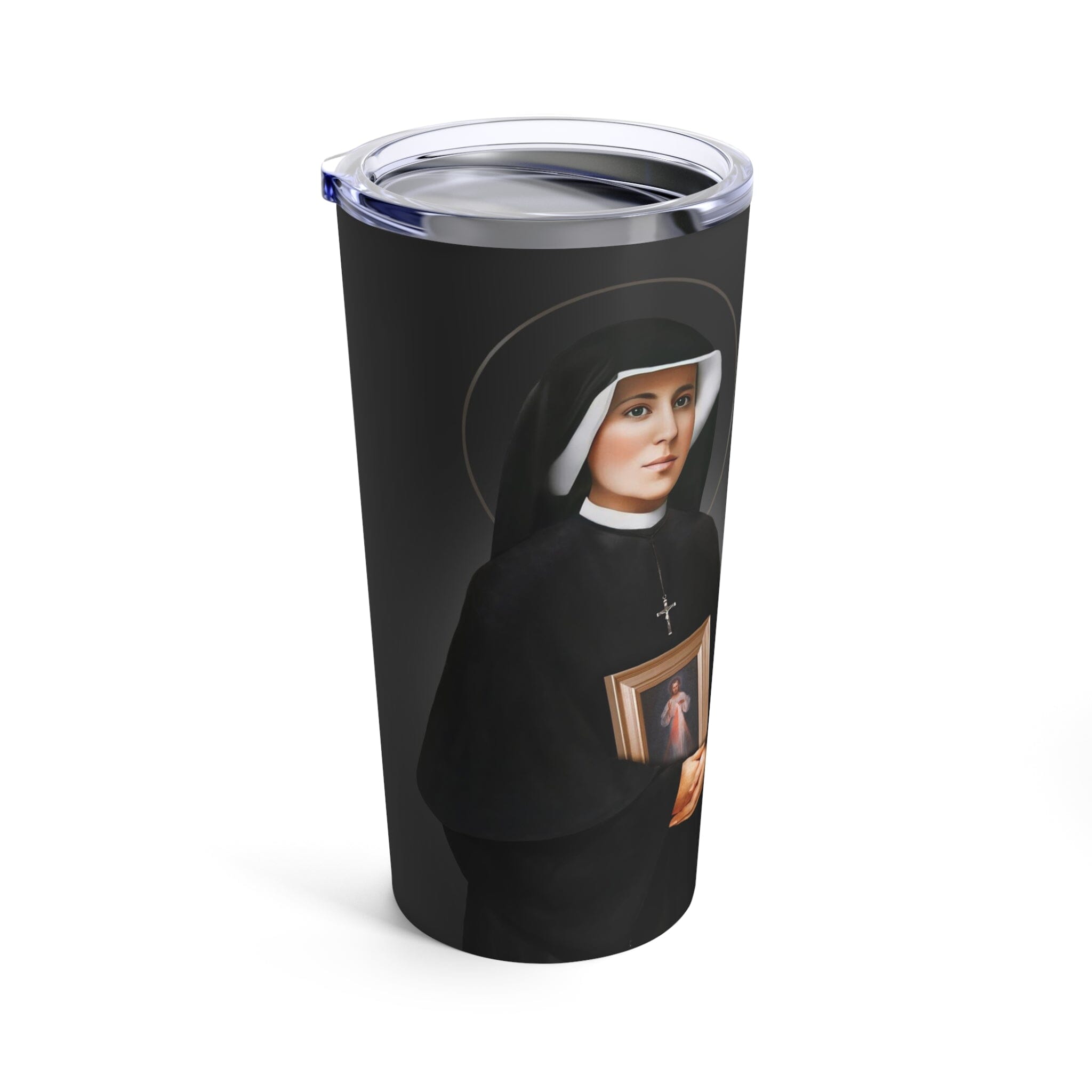 St. Faustina Lord's Prayer Tumbler 20 oz. (Ash) - VENXARA®