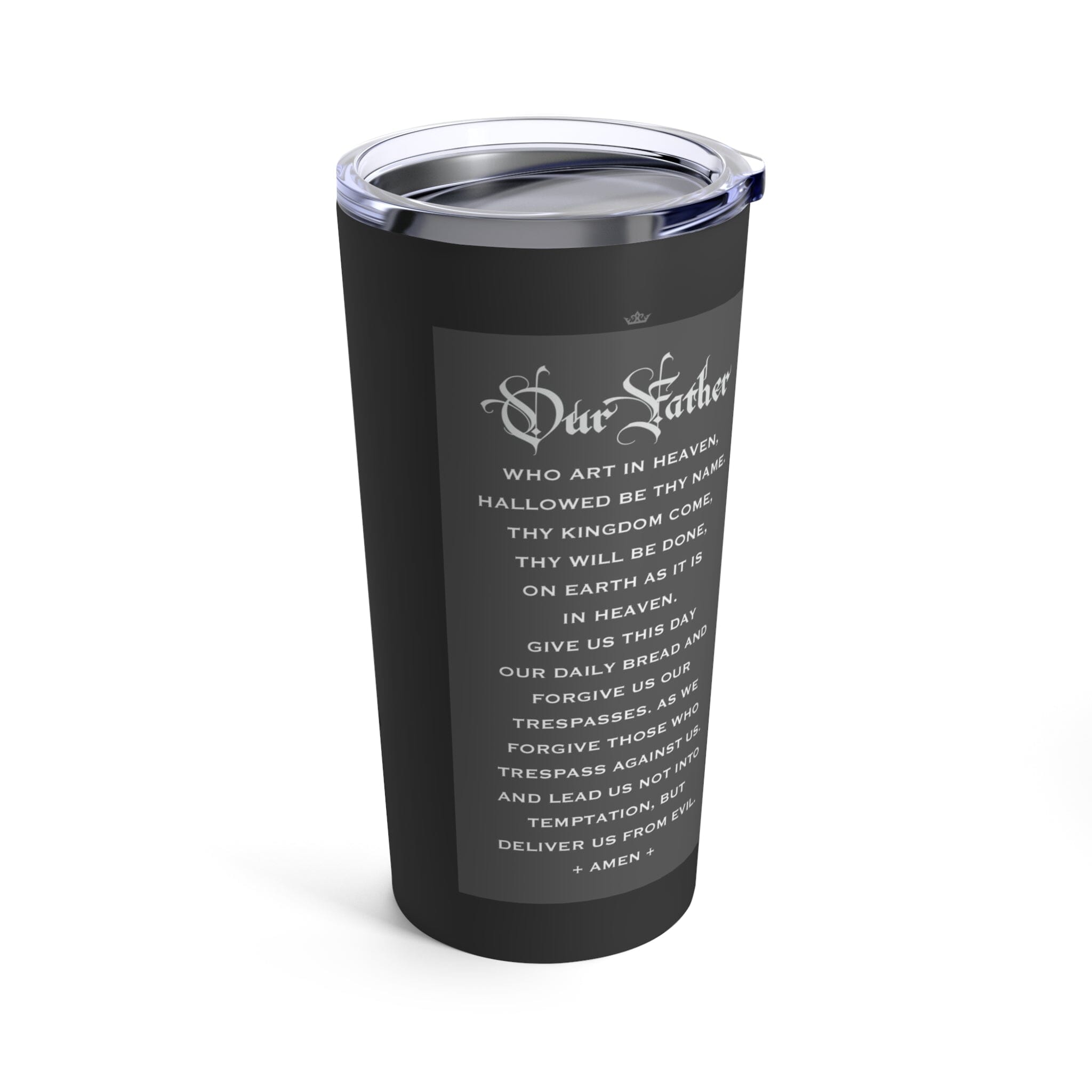 St. Faustina Lord's Prayer Tumbler 20 oz. (Ash) - VENXARA®