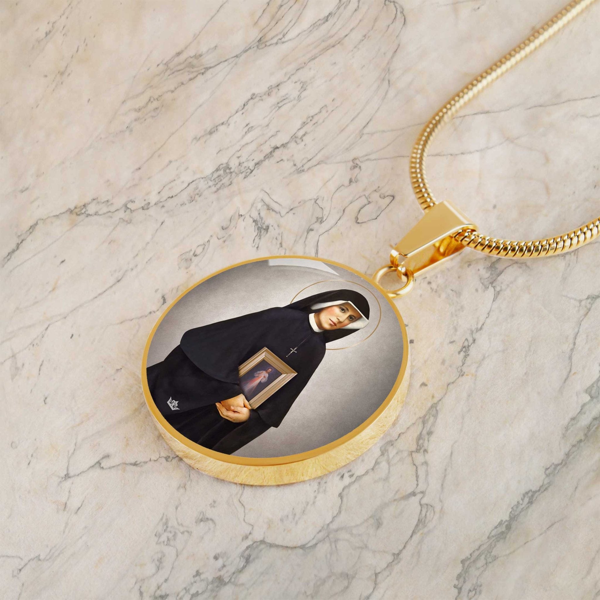 St. Faustina Pendant Necklace - VENXARA®