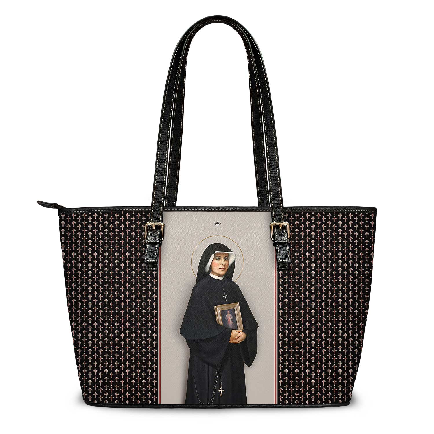 St. Faustina Tote Bag (Crosses) - VENXARA®