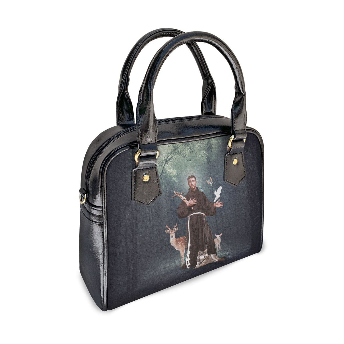 St. Francis of Assisi Handbag (Forest) Copyright VENXARA
