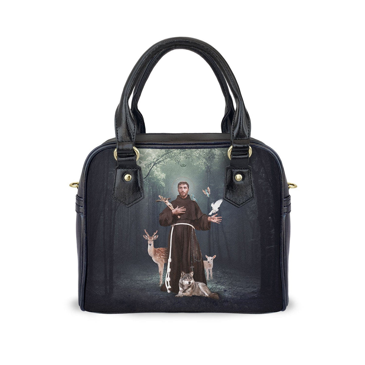 St. Francis of Assisi Handbag (Forest) Copyright VENXARA