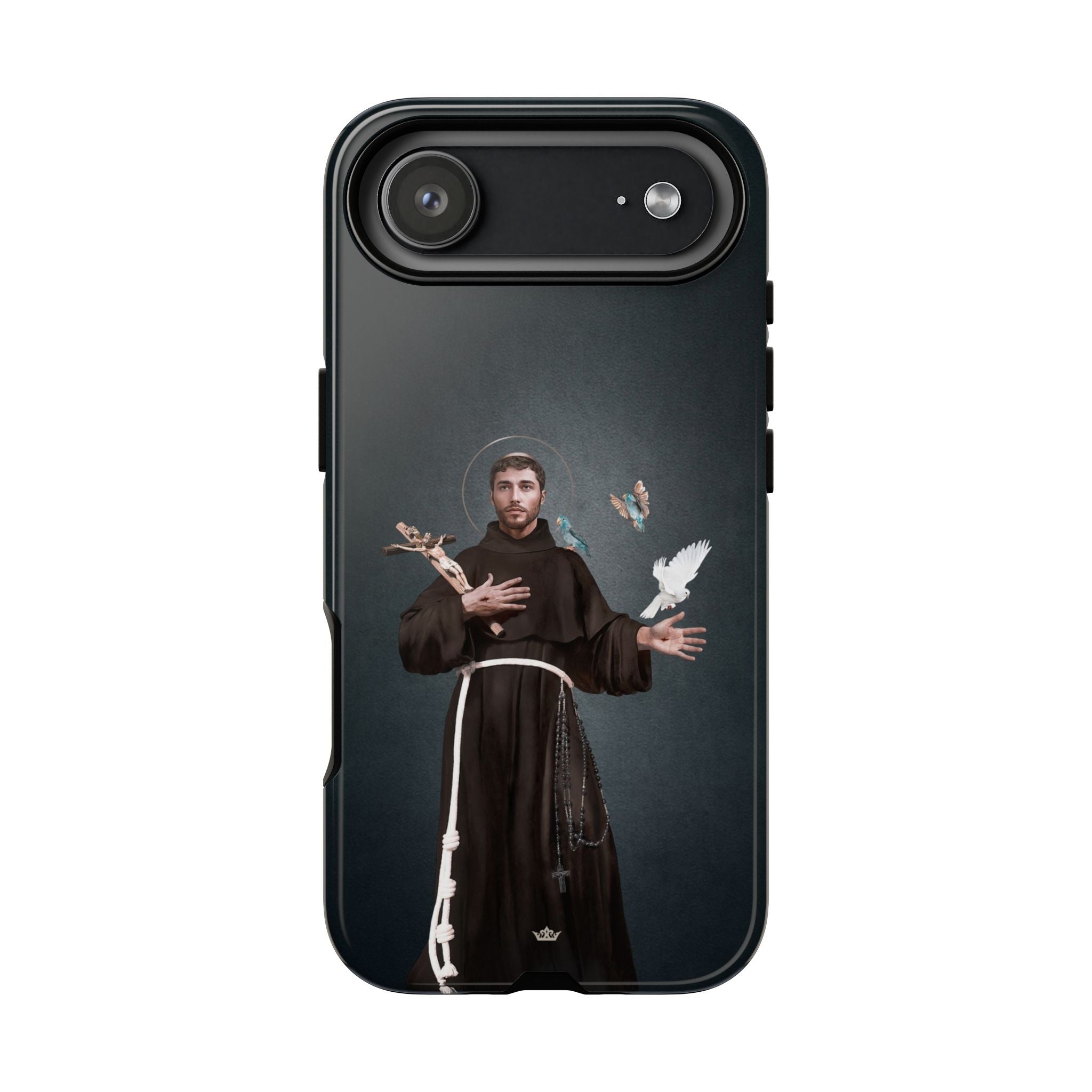 St. Francis of Assisi Hard Phone Case (Dark) - Venxara