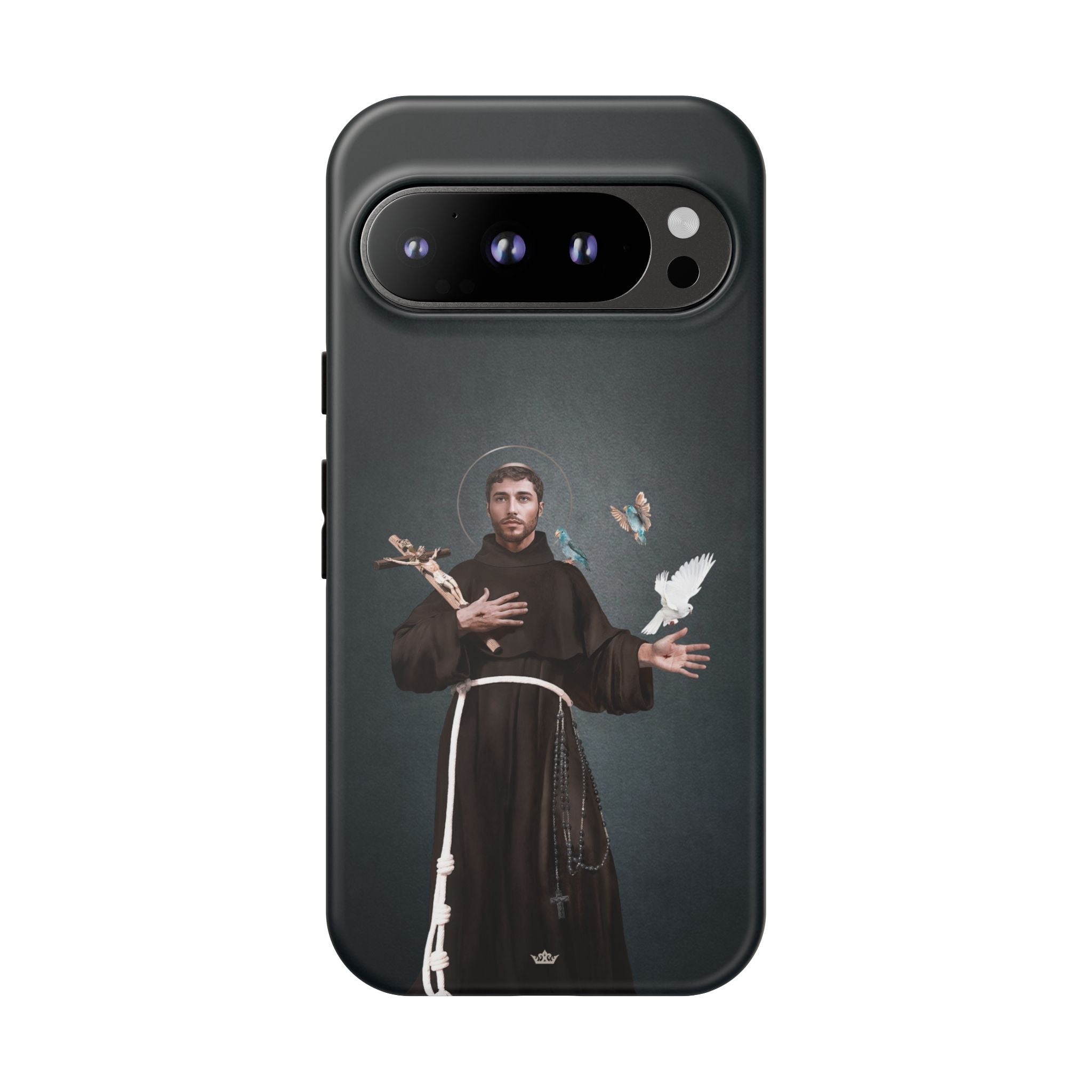 St. Francis of Assisi Hard Phone Case (Dark) - Venxara