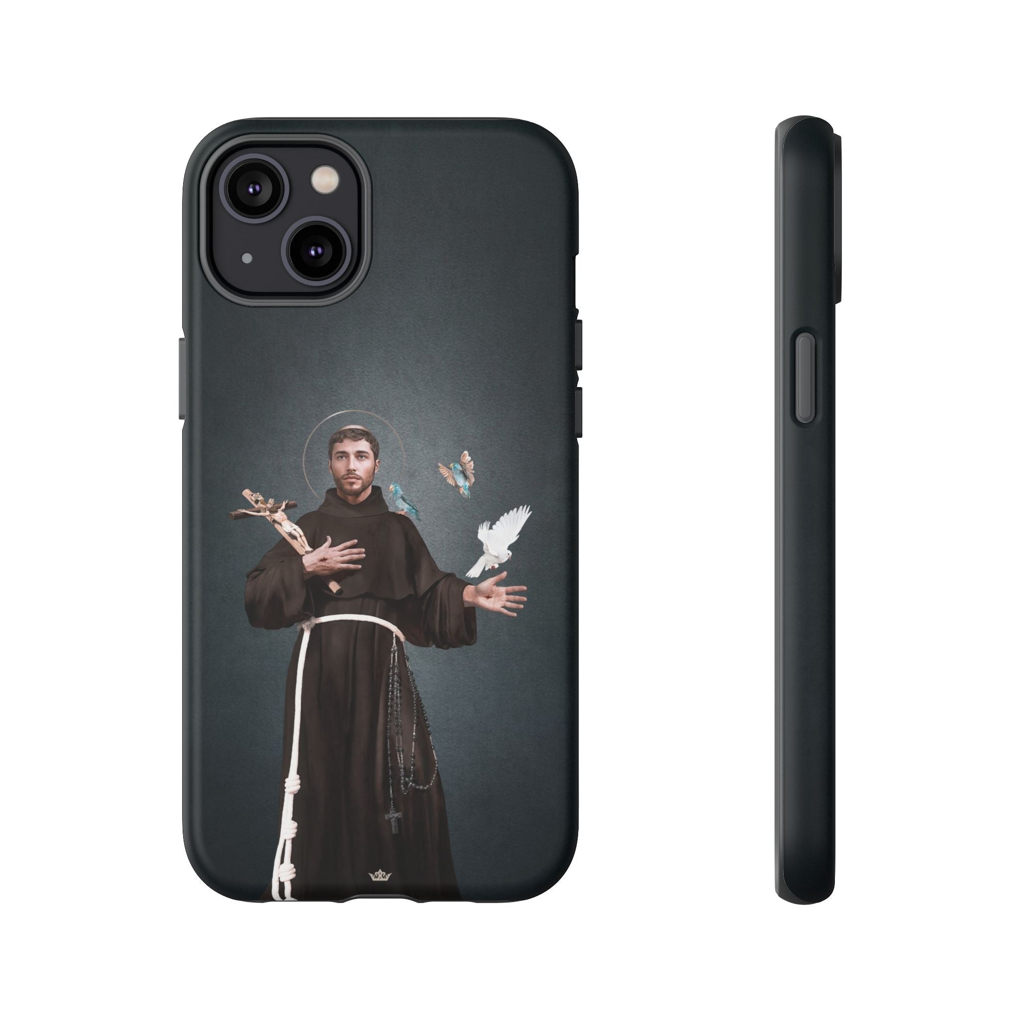 St. Francis of Assisi Hard Phone Case (Dark) - Venxara