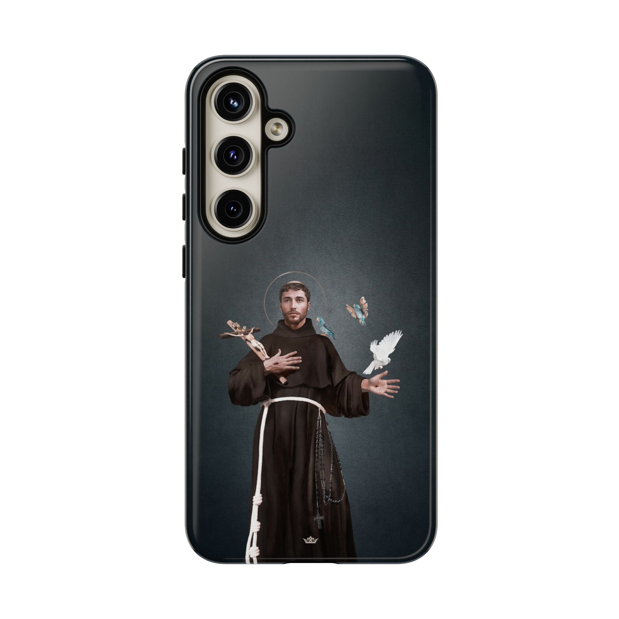 St. Francis of Assisi Hard Phone Case (Dark) - Venxara