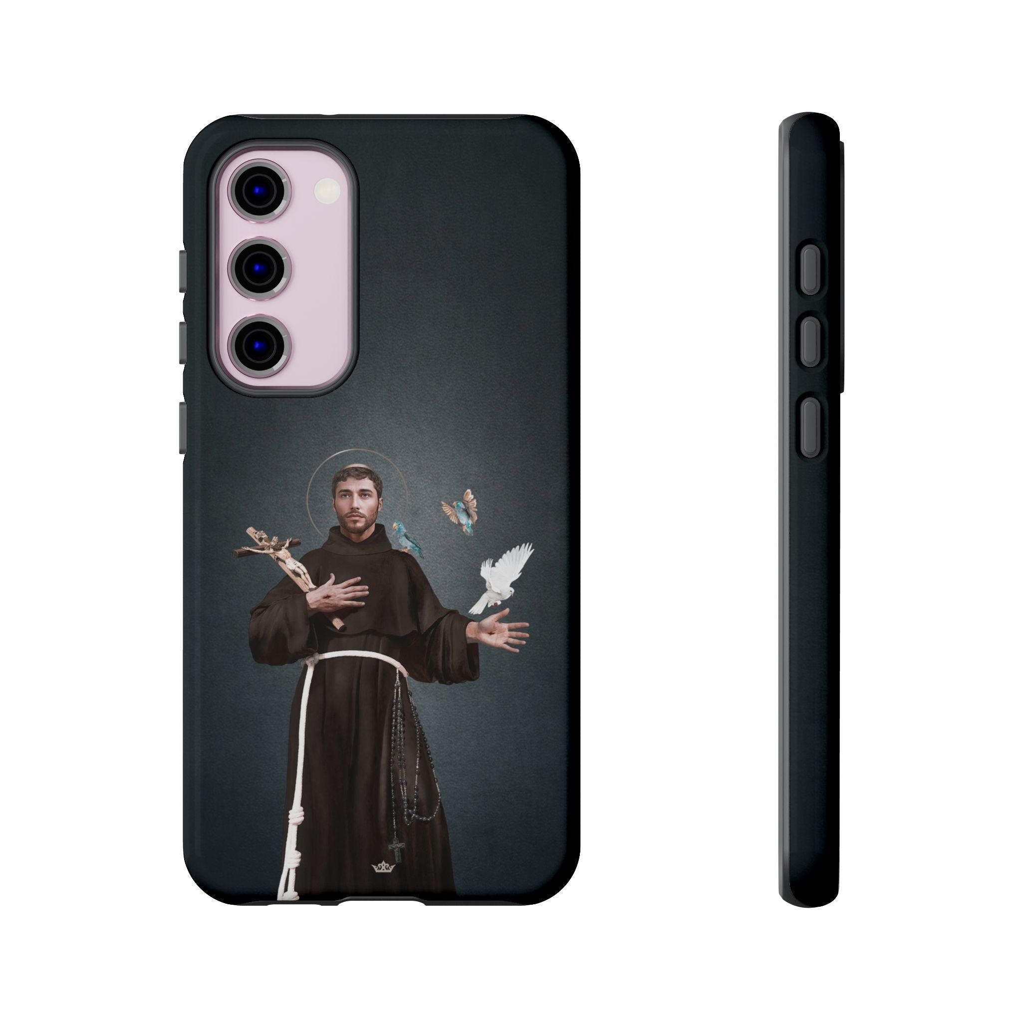 St. Francis of Assisi Hard Phone Case (Dark) - Venxara