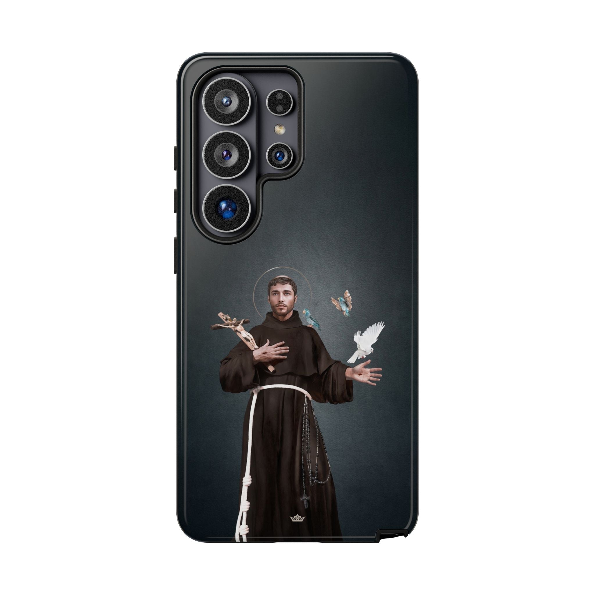 St. Francis of Assisi Hard Phone Case (Dark) - Venxara