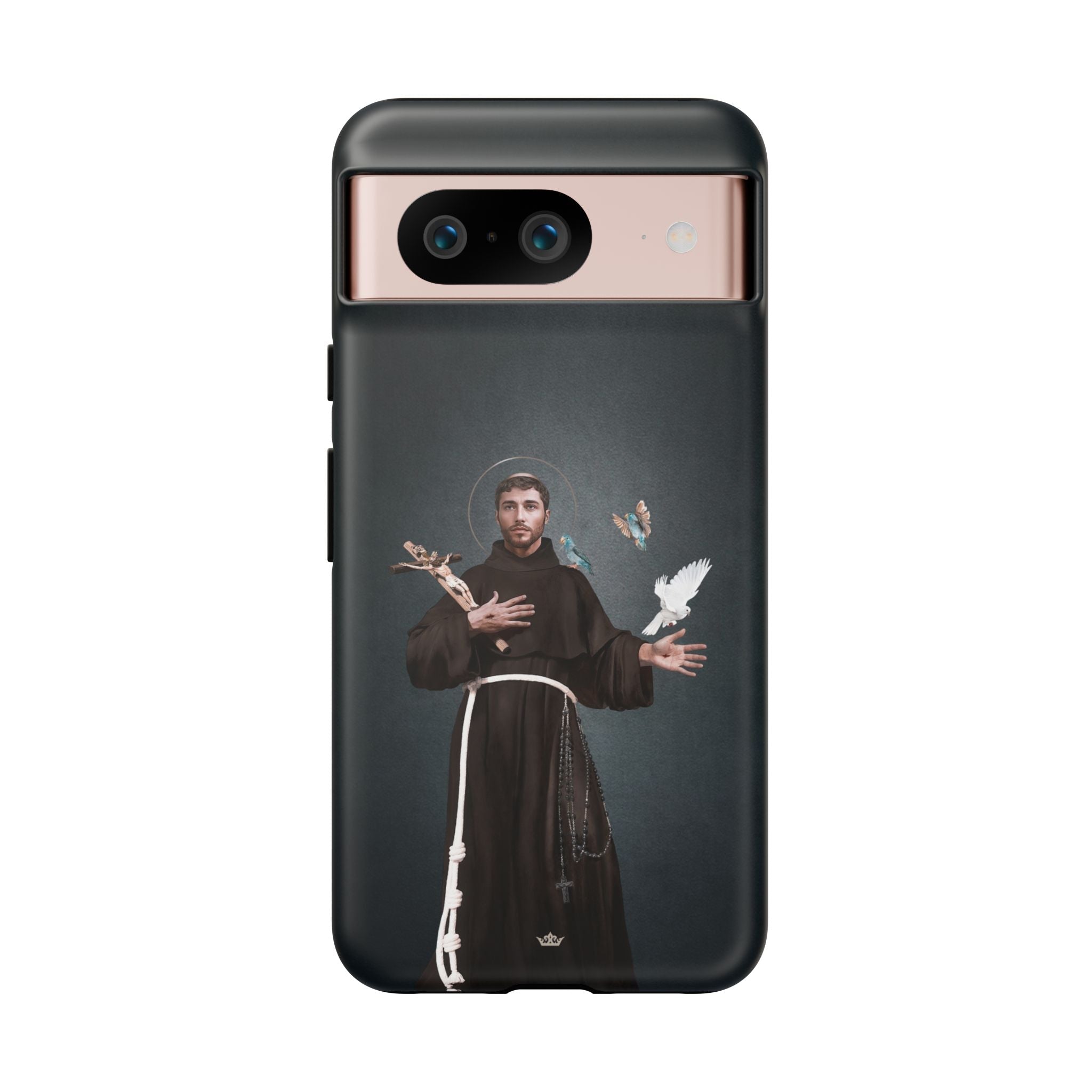 St. Francis of Assisi Hard Phone Case (Dark) - Venxara