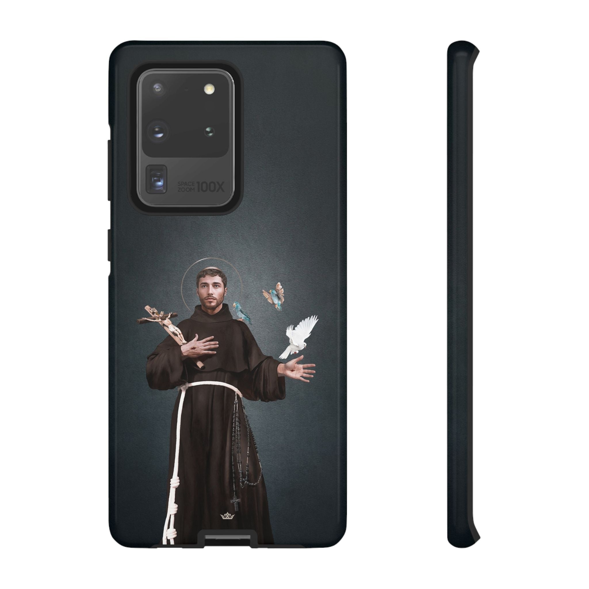 St. Francis of Assisi Hard Phone Case (Dark) - VENXARA®