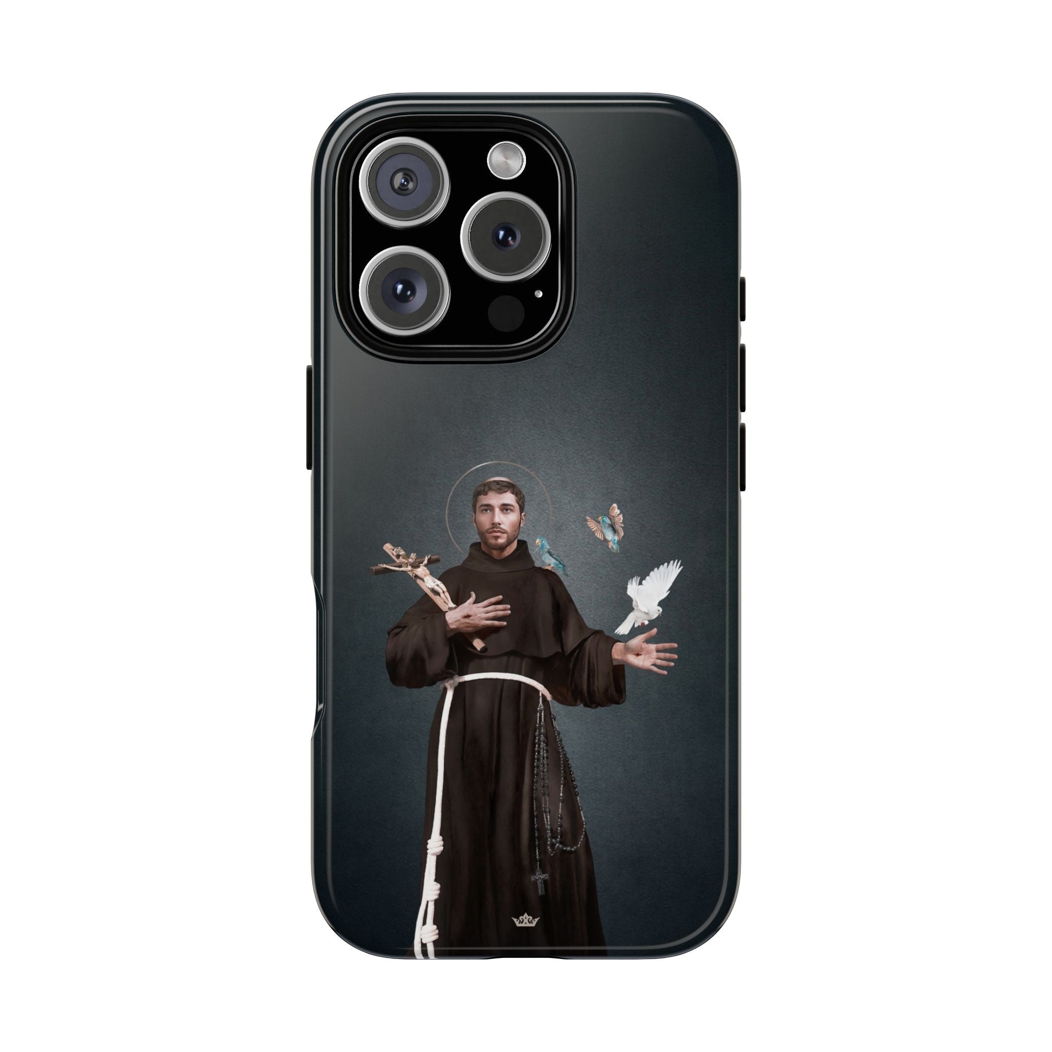 St. Francis of Assisi Hard Phone Case (Dark) - Venxara