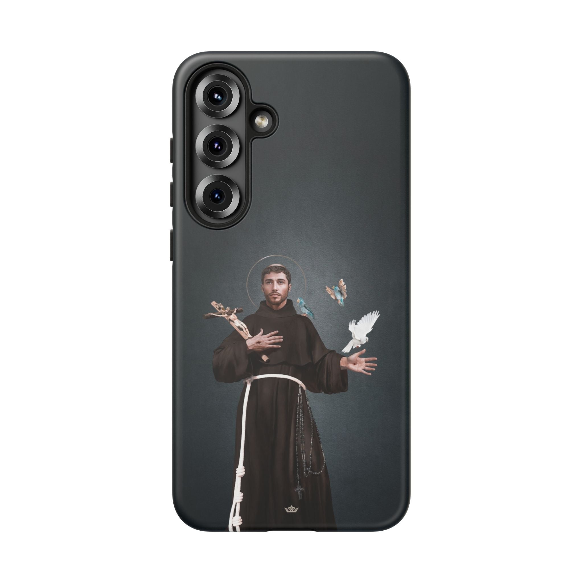 St. Francis of Assisi Hard Phone Case (Dark) - Venxara