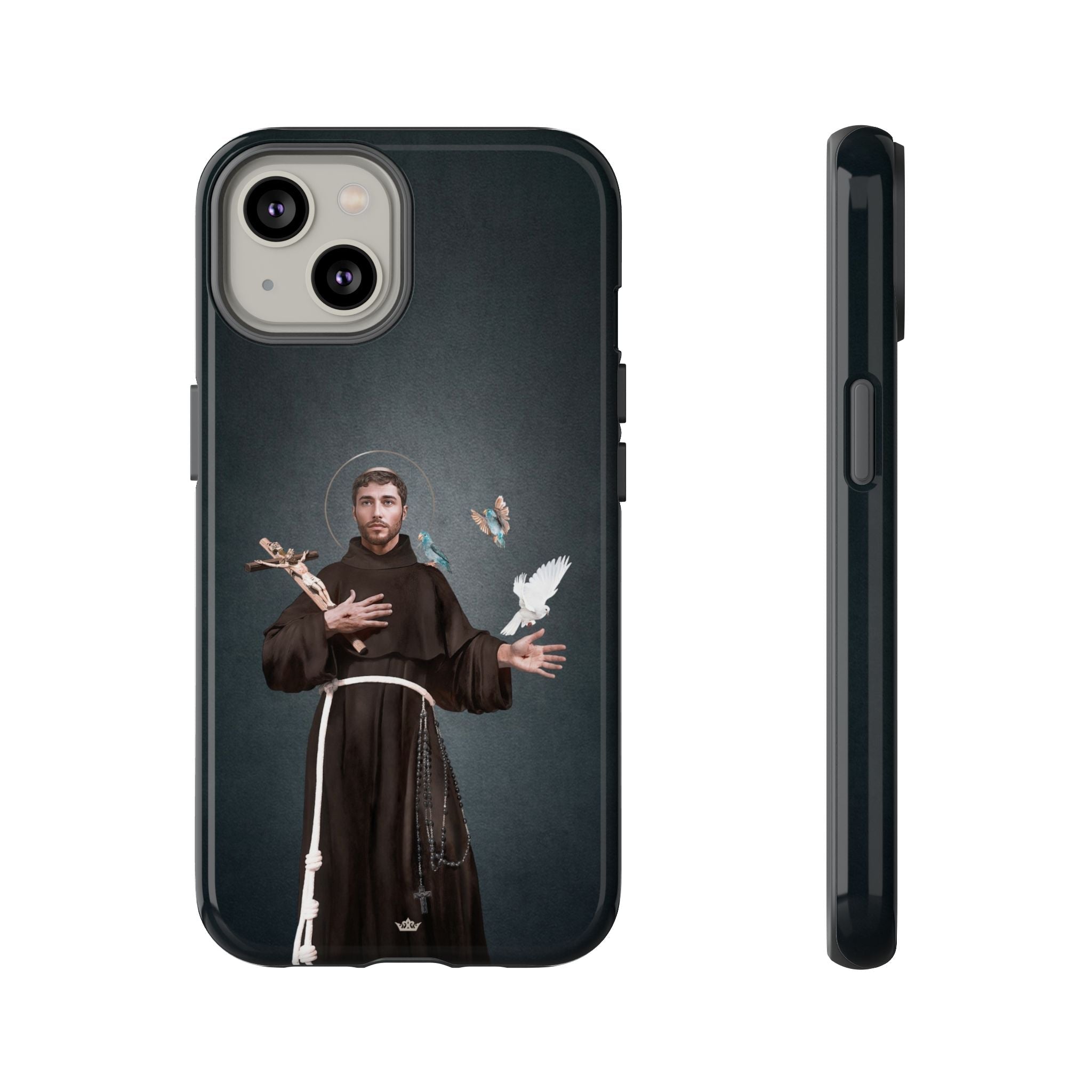 St. Francis of Assisi Hard Phone Case (Dark) - Venxara