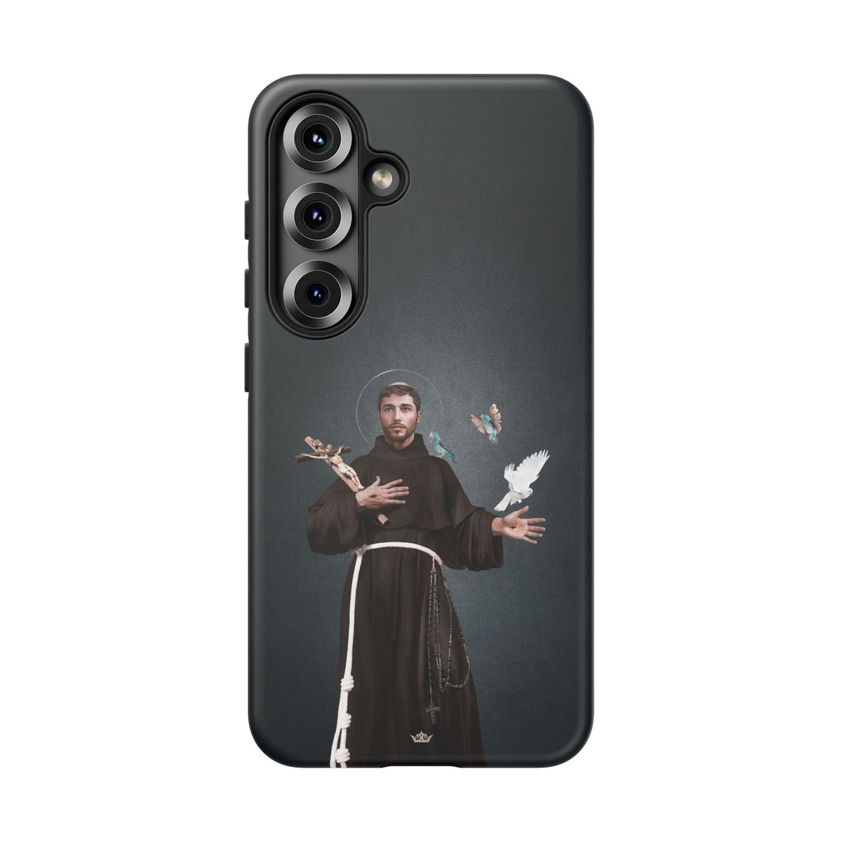 St. Francis of Assisi Hard Phone Case (Dark) Copyright VENXARA
