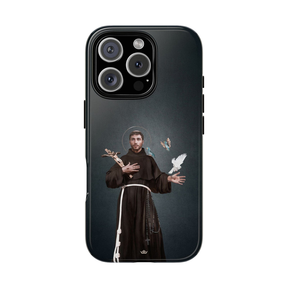St. Francis of Assisi Hard Phone Case (Dark) Copyright VENXARA