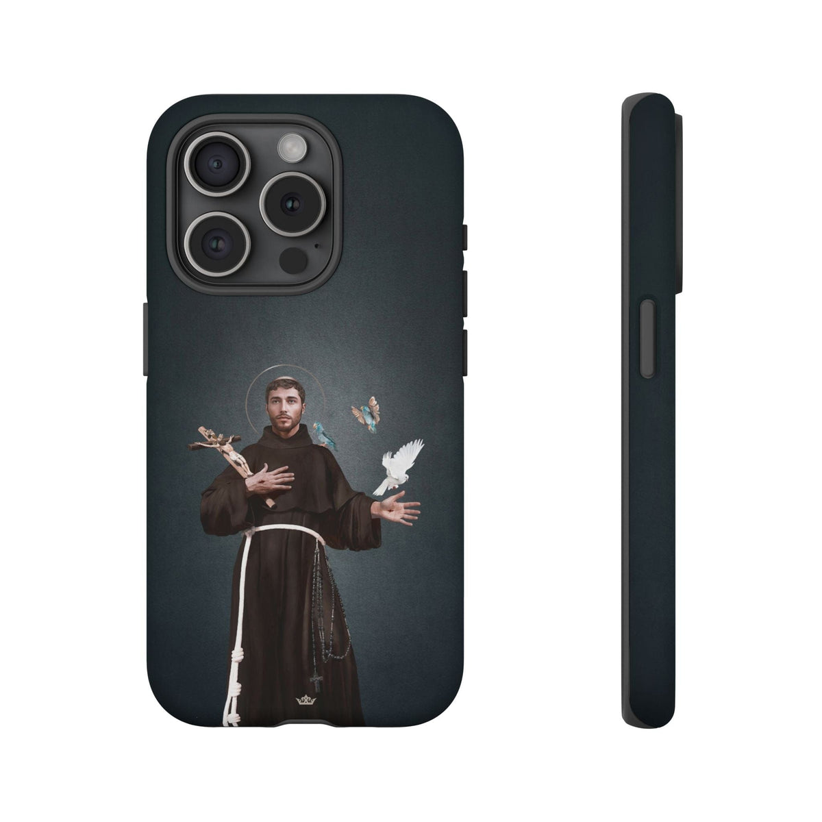 St. Francis of Assisi Hard Phone Case (Dark) Copyright VENXARA