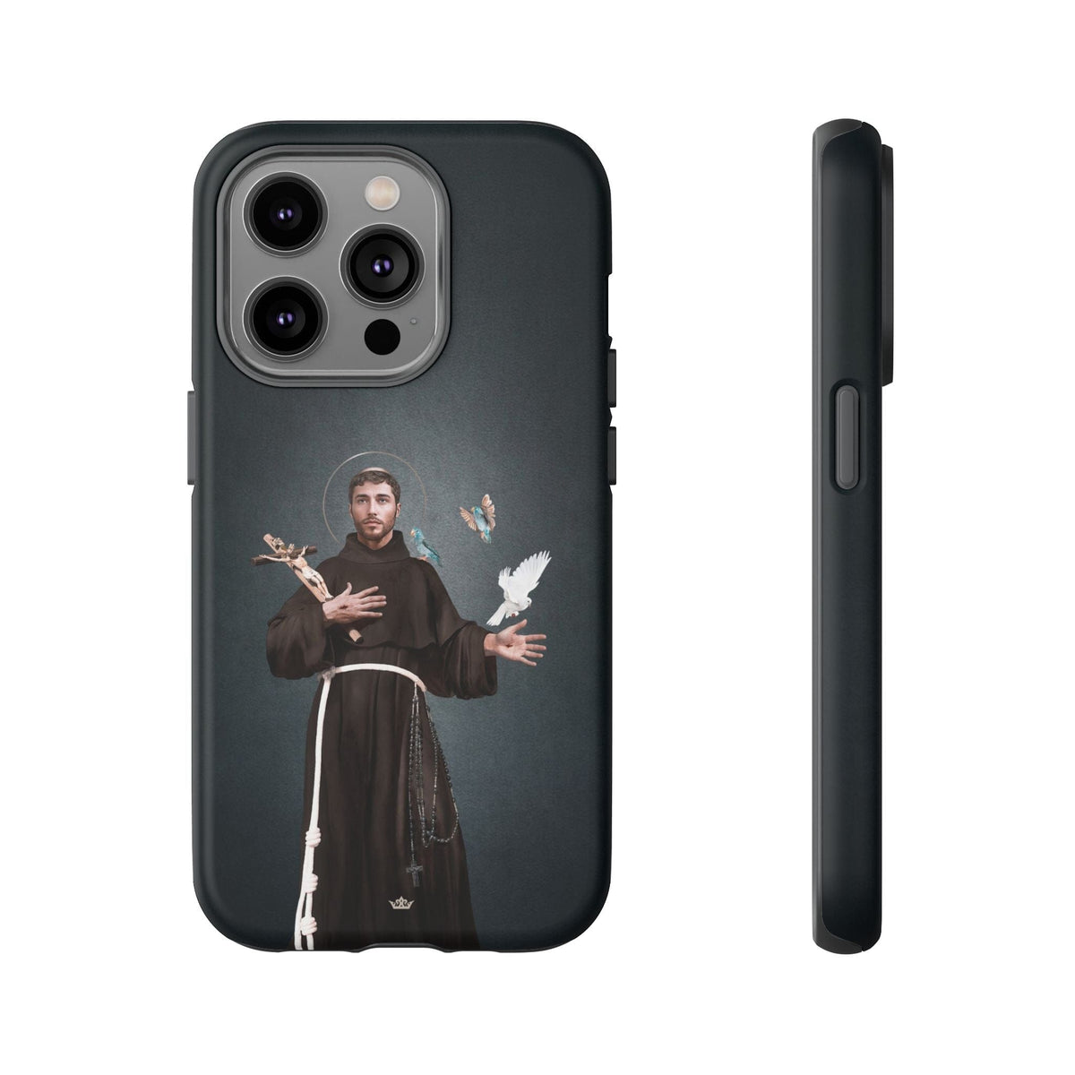 St. Francis of Assisi Hard Phone Case (Dark) Copyright VENXARA