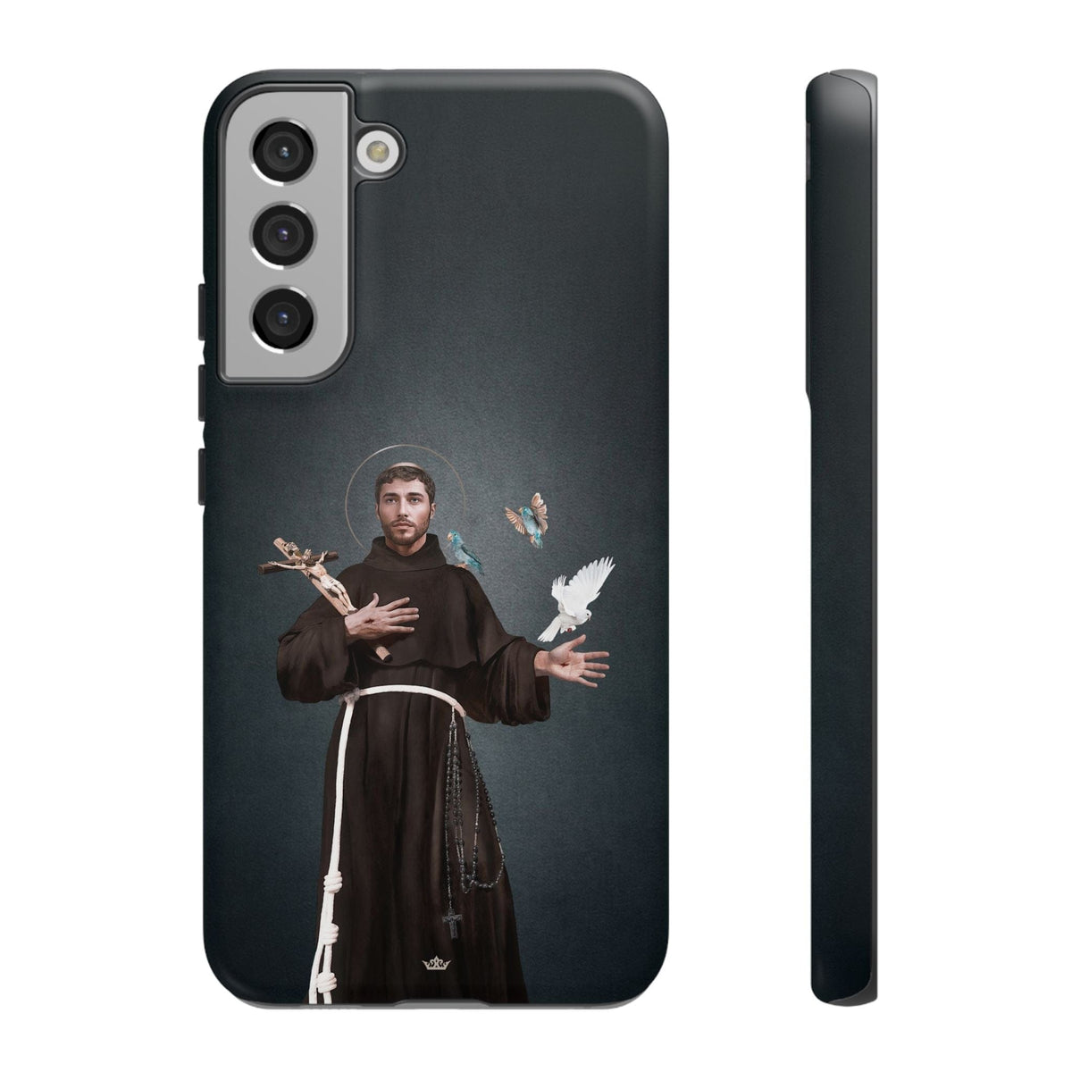 St. Francis of Assisi Hard Phone Case (Dark) Copyright VENXARA
