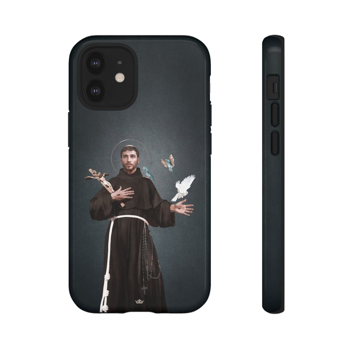 St. Francis of Assisi Hard Phone Case (Dark) Copyright VENXARA