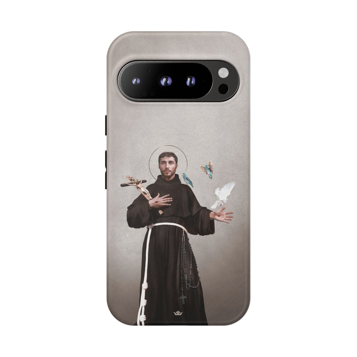 St. Francis of Assisi Hard Phone Case (Light) Copyright VENXARA