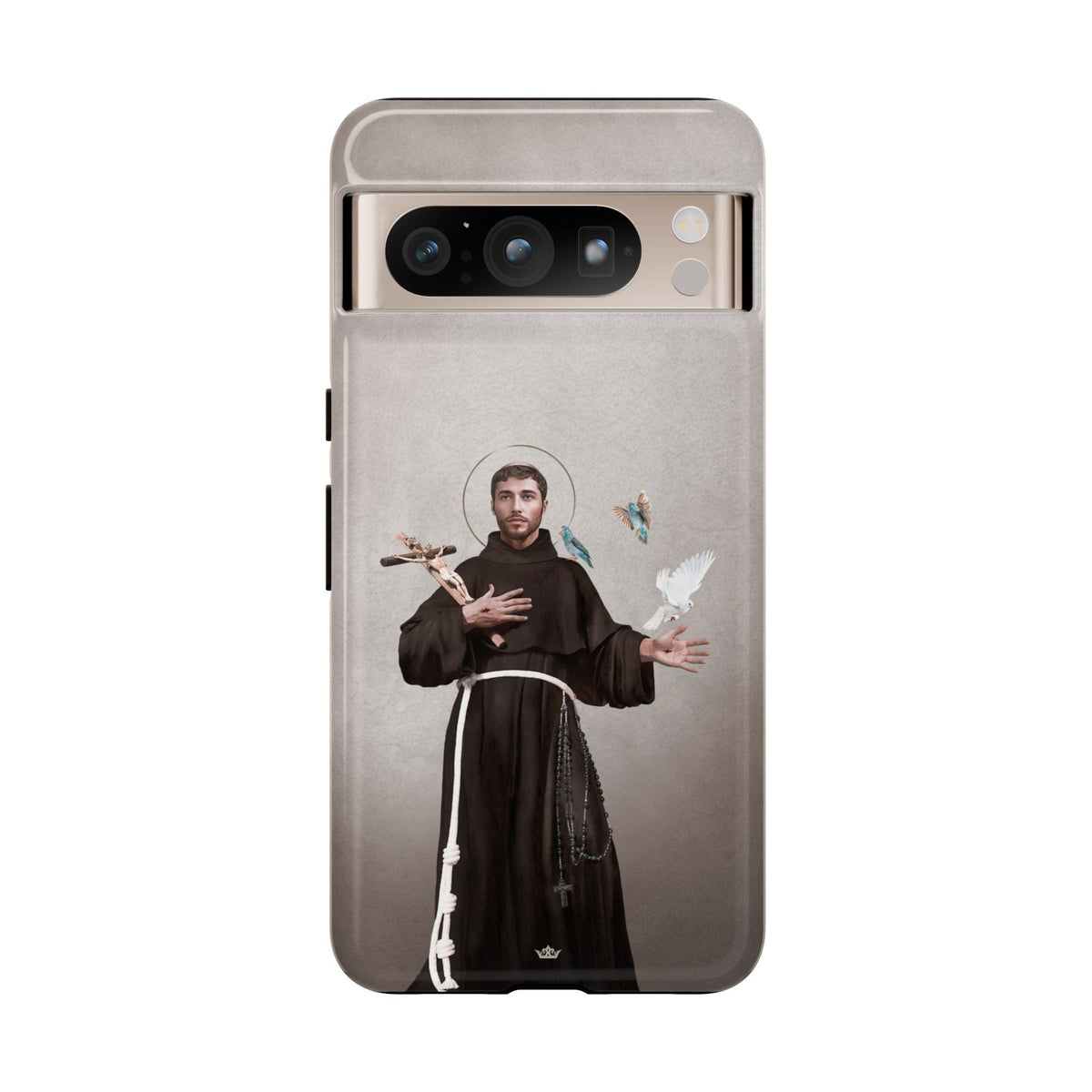 St. Francis of Assisi Hard Phone Case (Light) Copyright VENXARA