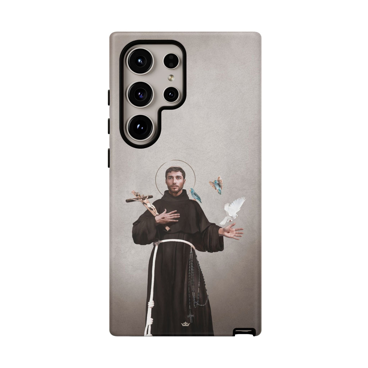 St. Francis of Assisi Hard Phone Case (Light) Copyright VENXARA