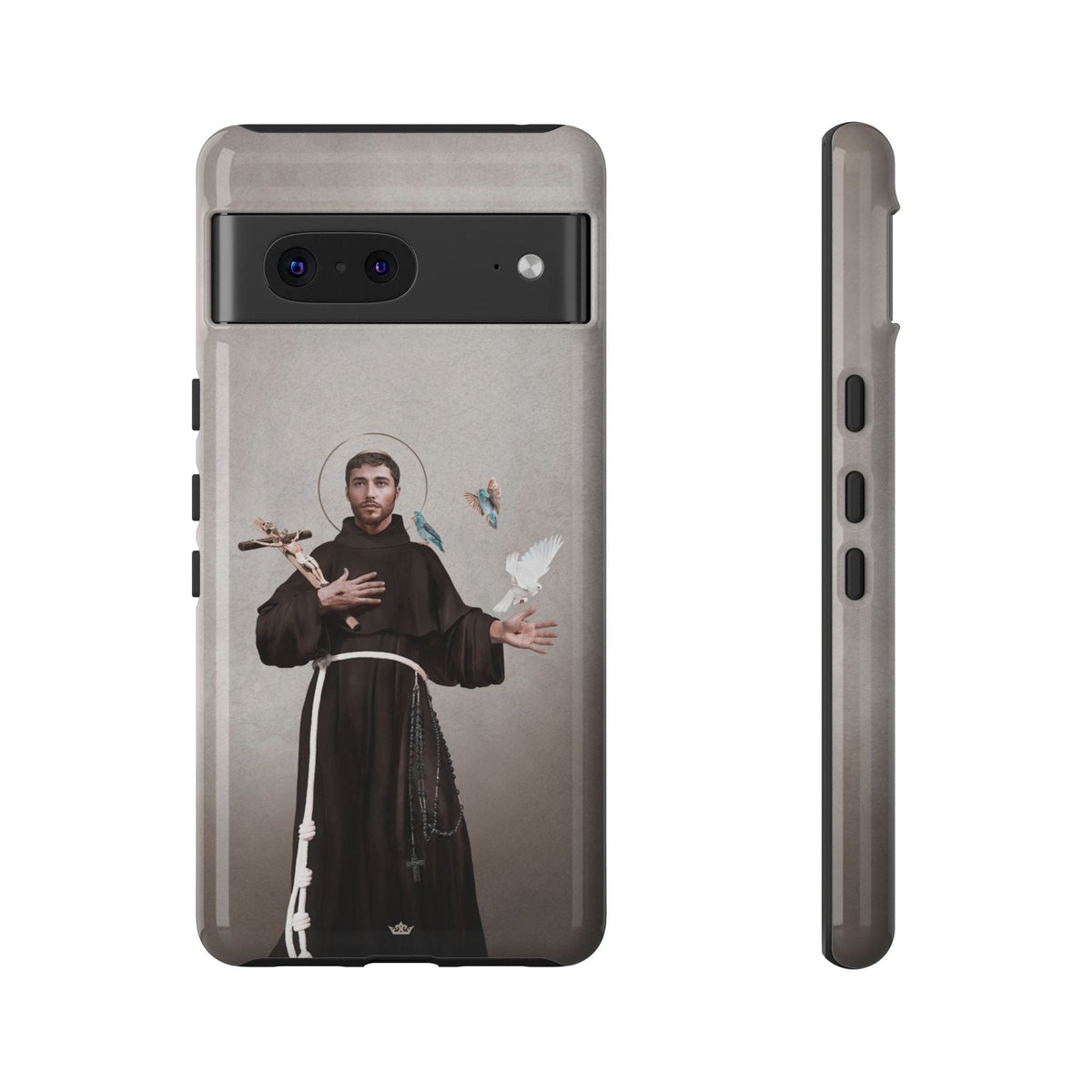 St. Francis of Assisi Hard Phone Case (Light) Copyright VENXARA