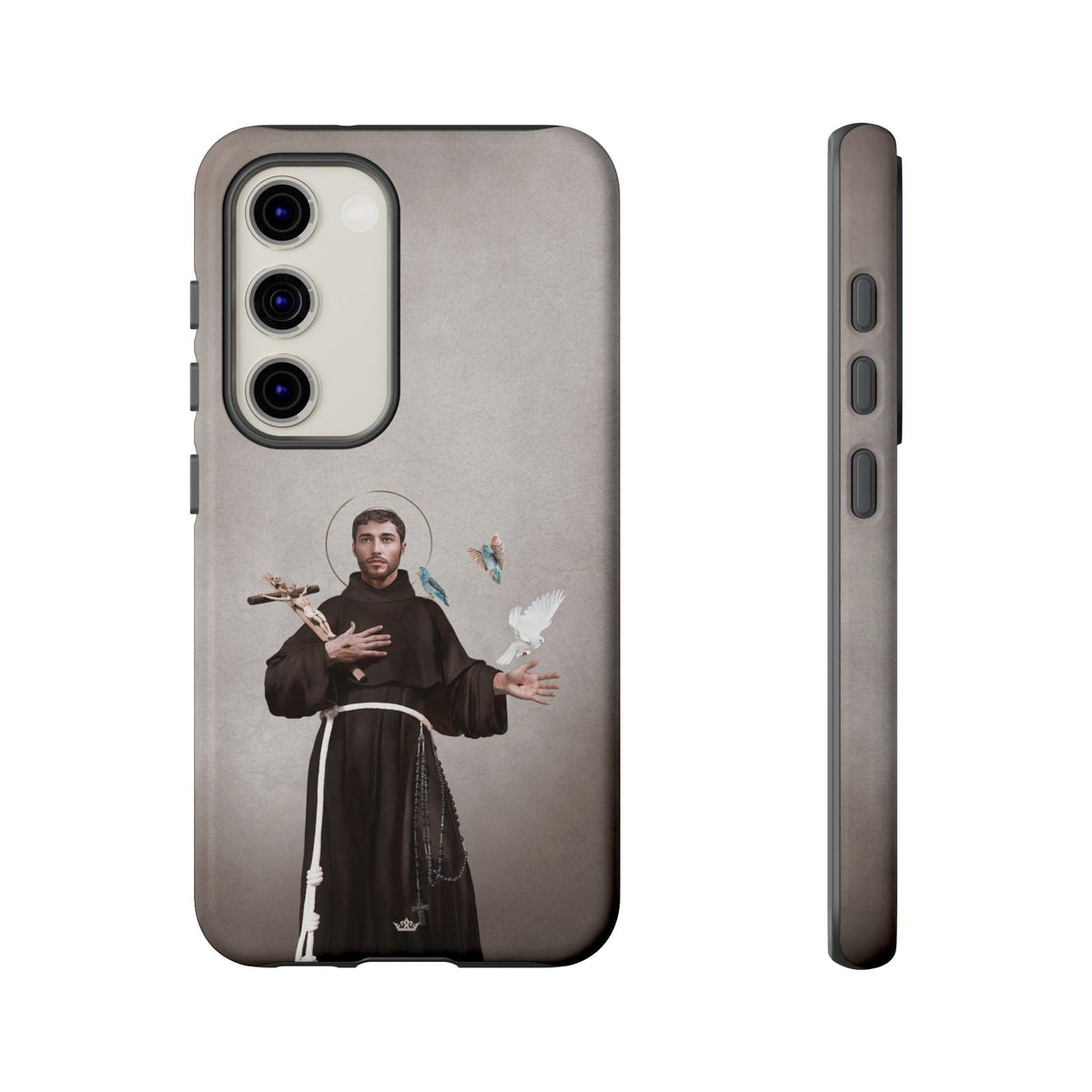 St. Francis of Assisi Hard Phone Case (Light) Copyright VENXARA