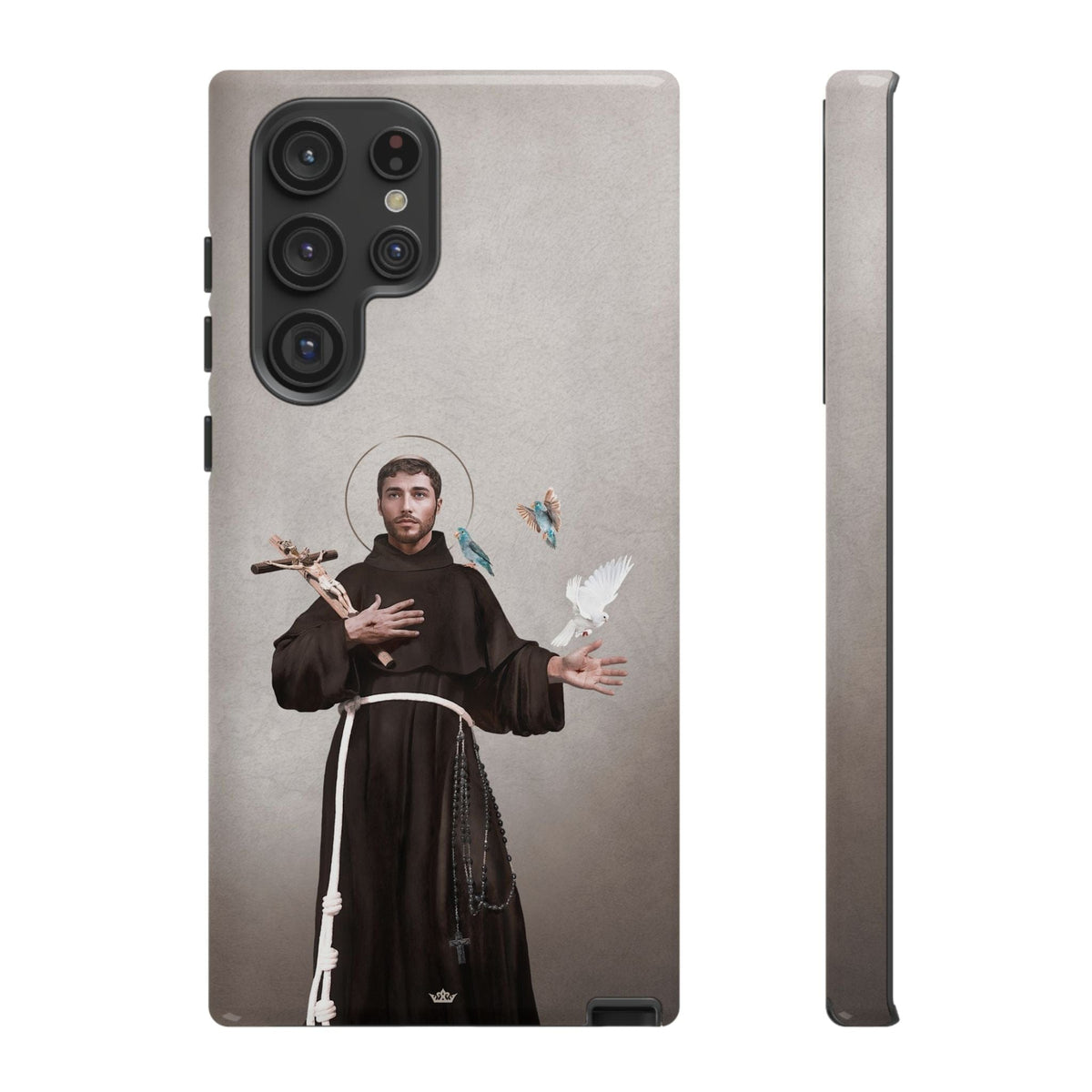 St. Francis of Assisi Hard Phone Case (Light) Copyright VENXARA