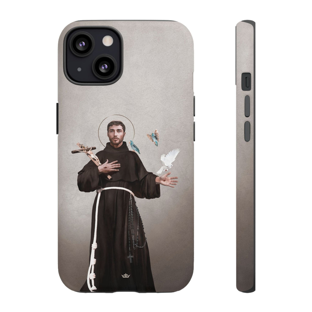 St. Francis of Assisi Hard Phone Case (Light) Copyright VENXARA
