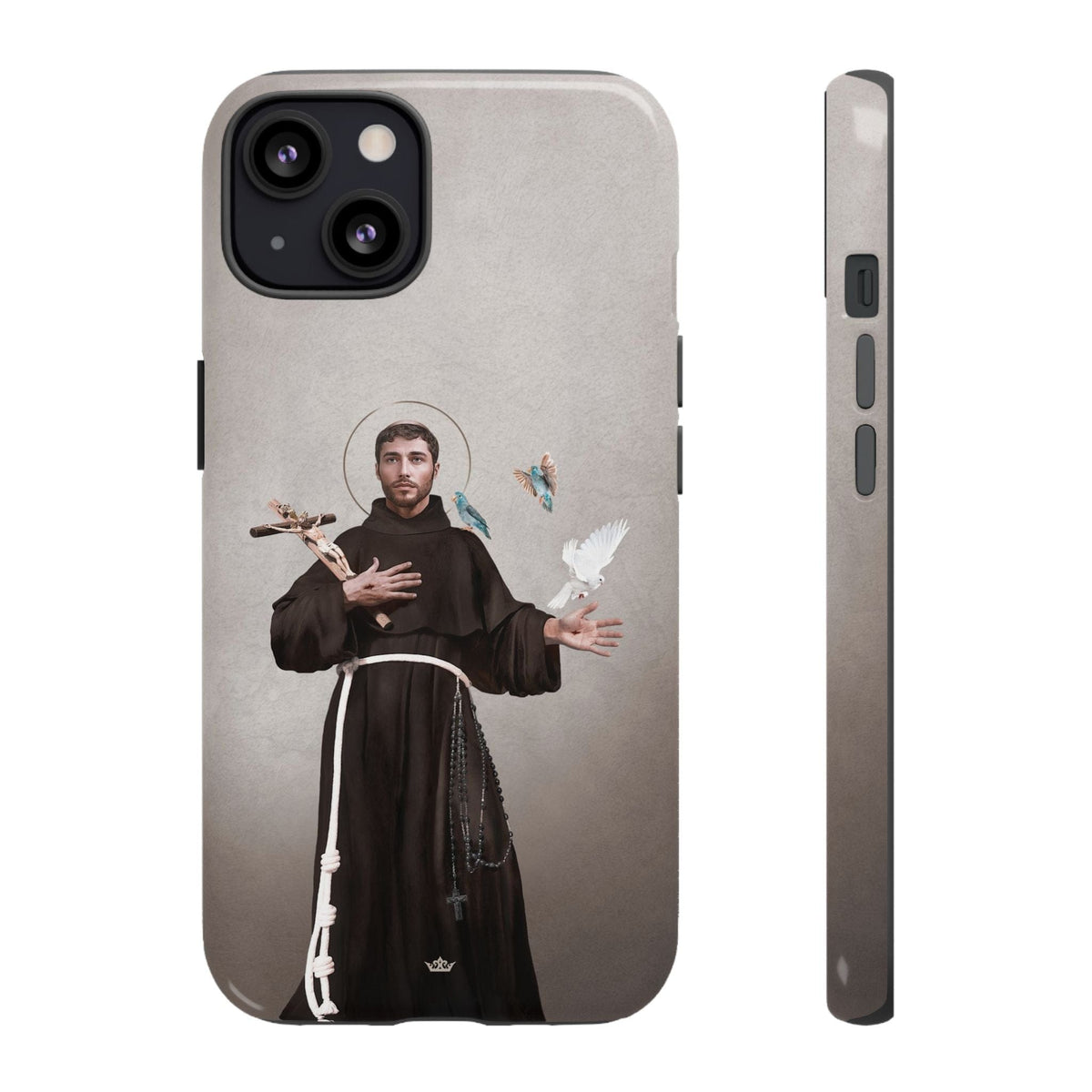 St. Francis of Assisi Hard Phone Case (Light) Copyright VENXARA