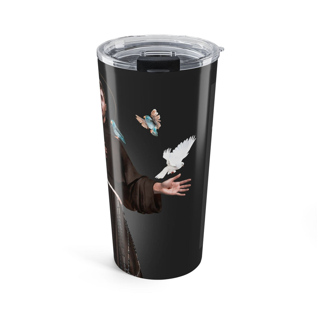 St. Francis of Assisi Lord's Prayer Tumbler (Ash 20 oz) Copyright VENXARA