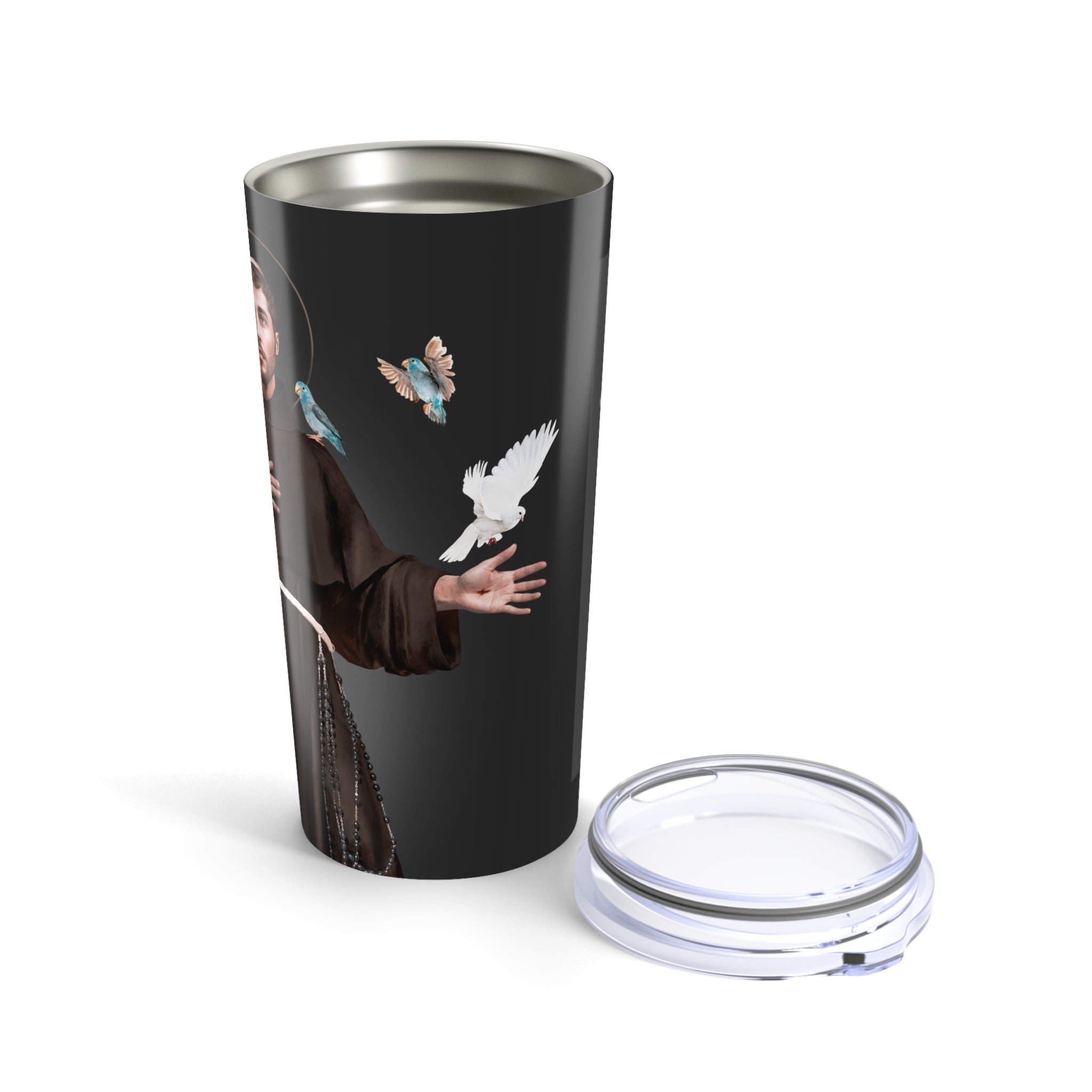 St. Francis of Assisi Lord's Prayer Tumbler 20 oz. (Ash) - VENXARA®