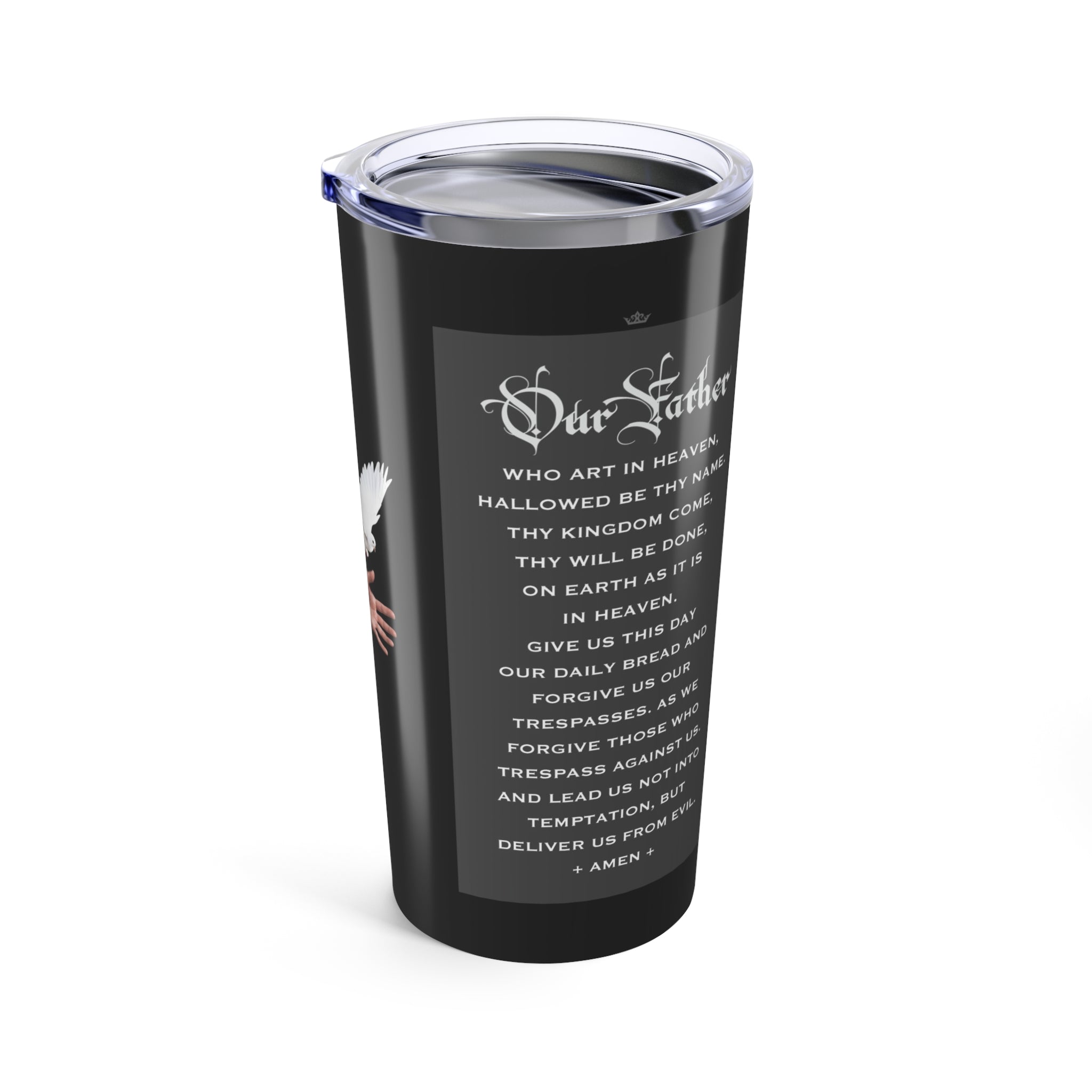 St. Francis of Assisi Lord's Prayer Tumbler 20 oz. (Ash) - VENXARA®