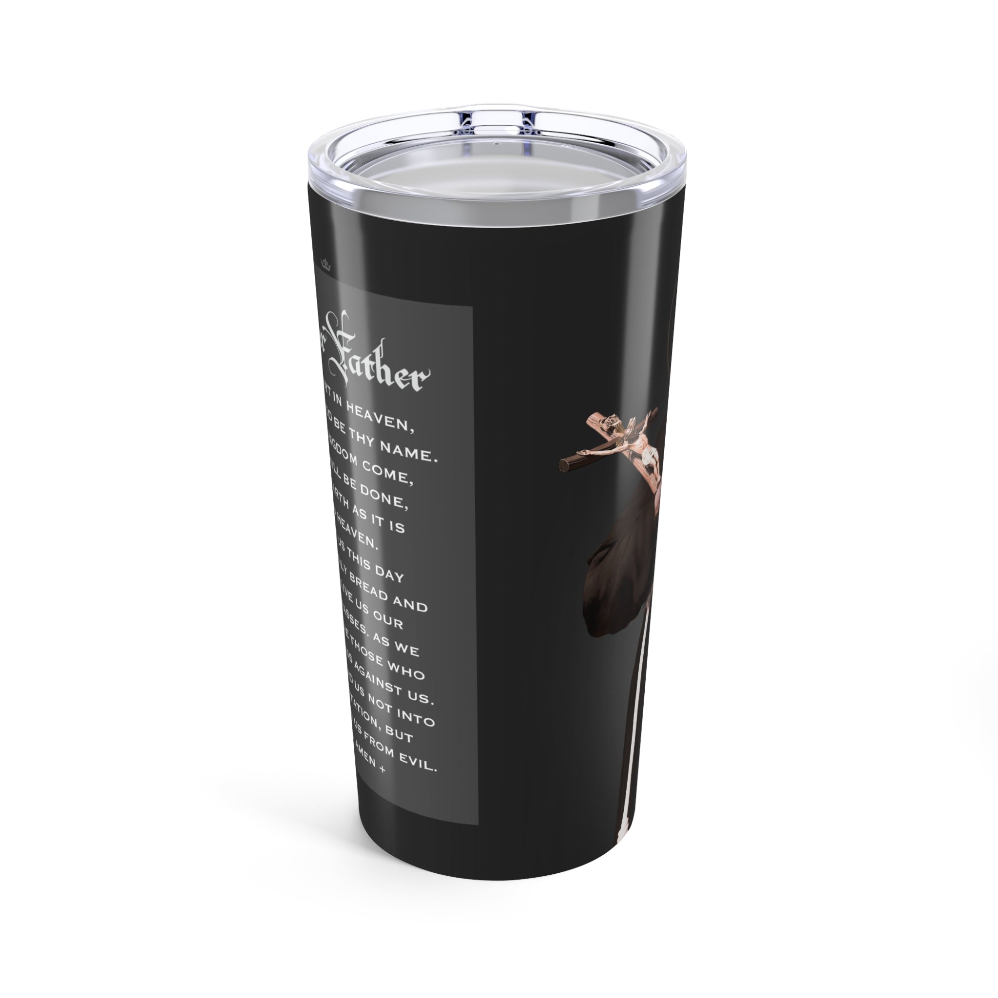 St. Francis of Assisi Lord's Prayer Tumbler 20 oz. (Ash) - VENXARA®