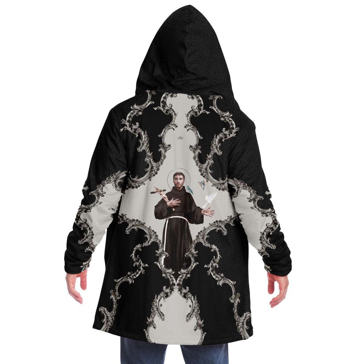 St. Francis of Assisi Microfleece Cloak (Baroque Leopard) Copyright VENXARA