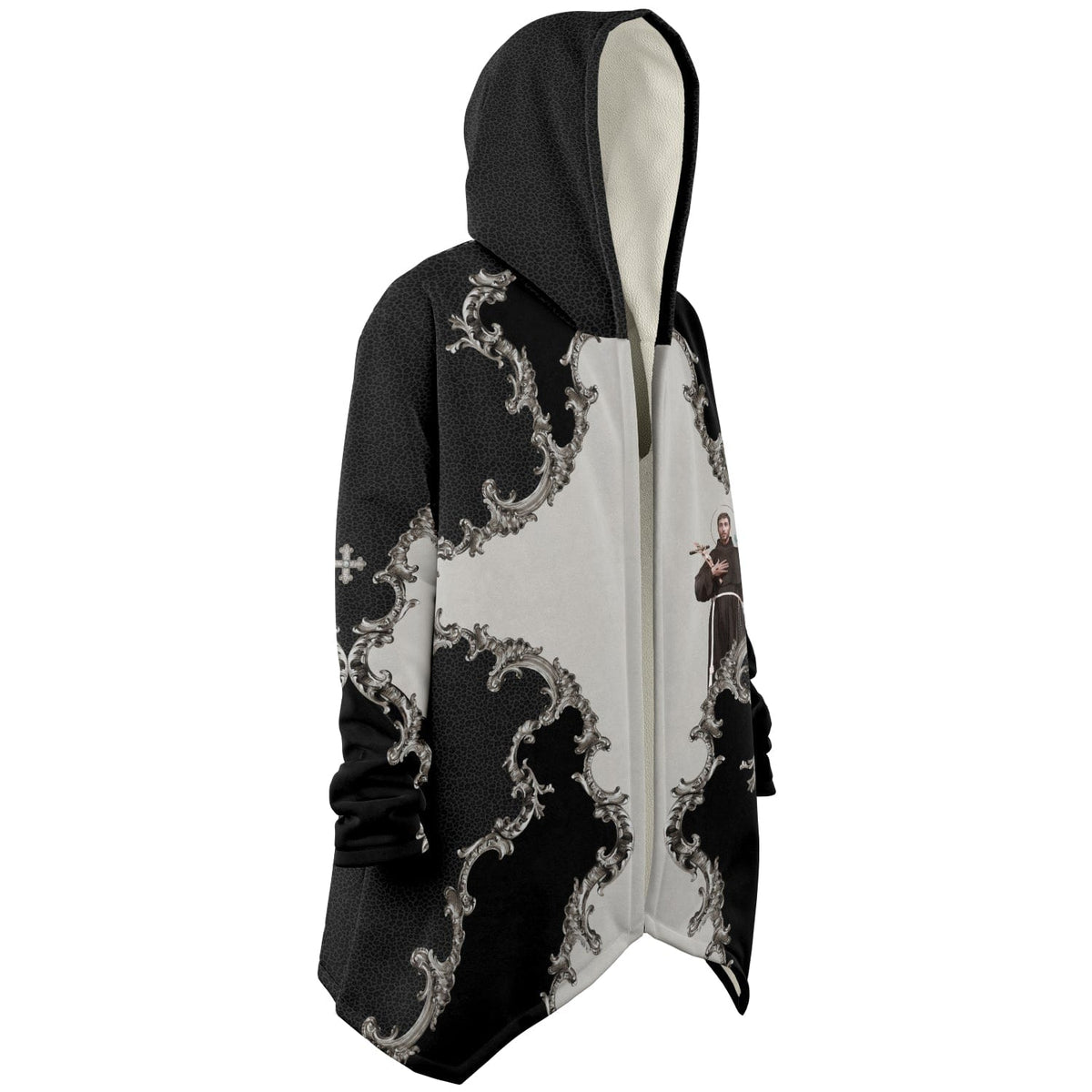 St. Francis of Assisi Microfleece Cloak (Baroque Leopard) Copyright VENXARA