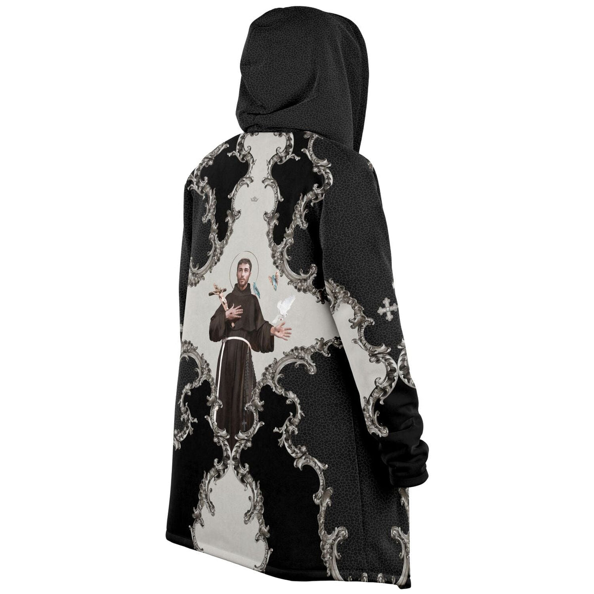 St. Francis of Assisi Microfleece Cloak (Baroque Leopard) Copyright VENXARA